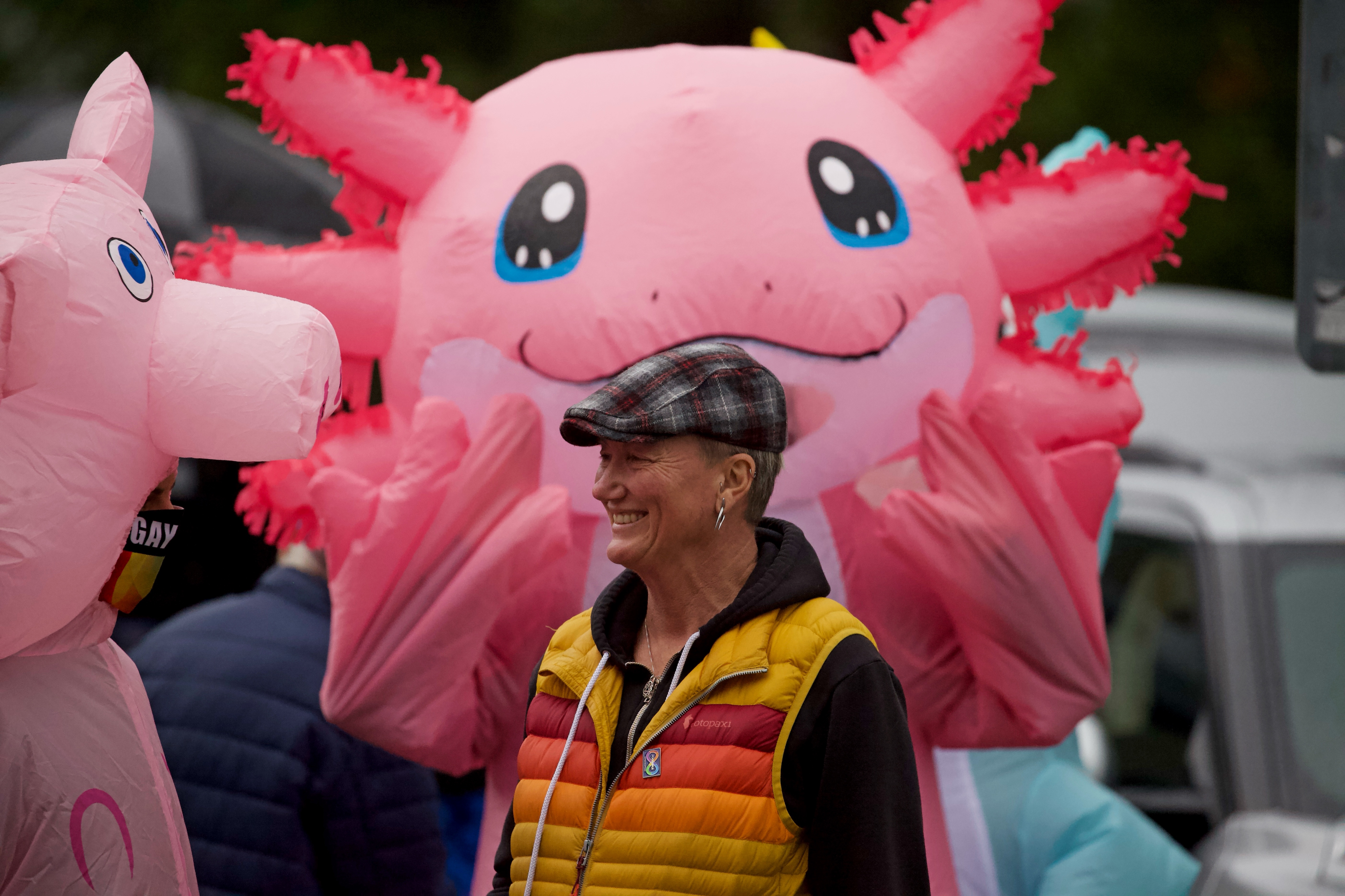 ICE protest inflatables - oregonlive.com