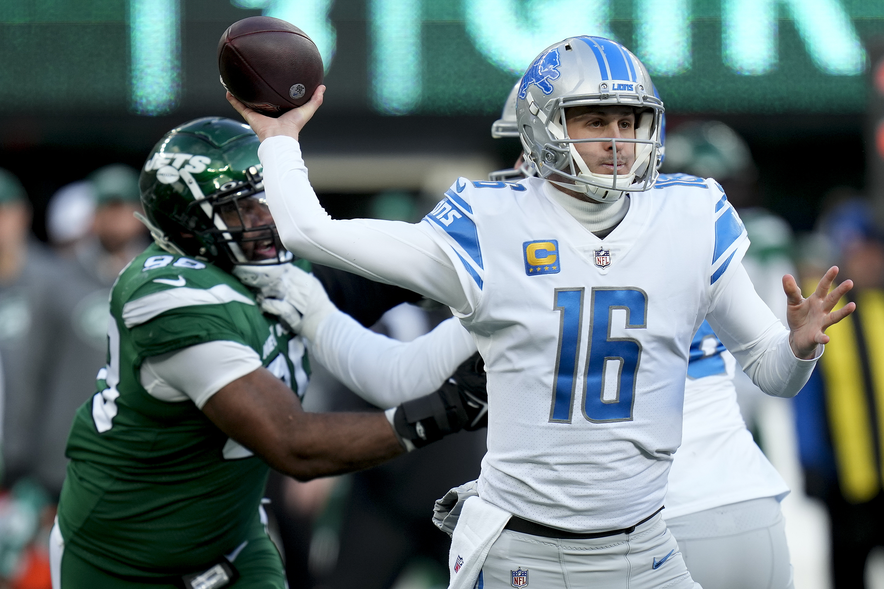 East Rutherford, New Jersey, USA. 18th Dec, 2022. Detroit Lions running  back D'ANDRE SWIFT (32) in action at MetLife Stadium in East Rutherford New  Jersey Detroit defeats New York 20 to 17 (