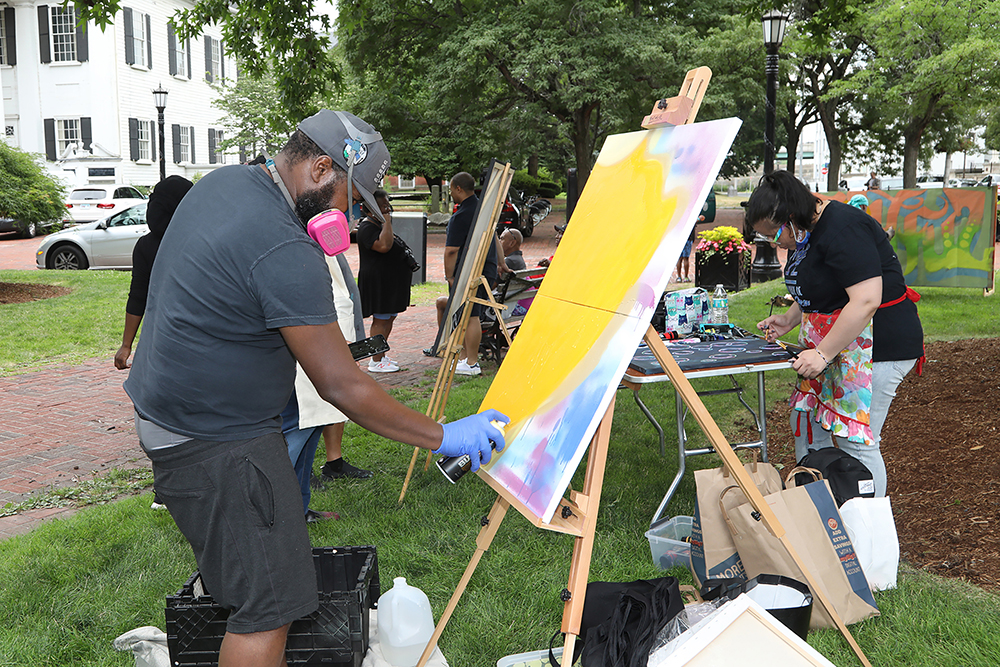 Seen @Chalk for Change 2022 taking place at Court Square in Springfield on July 16th. (Ed Cohen Photo)