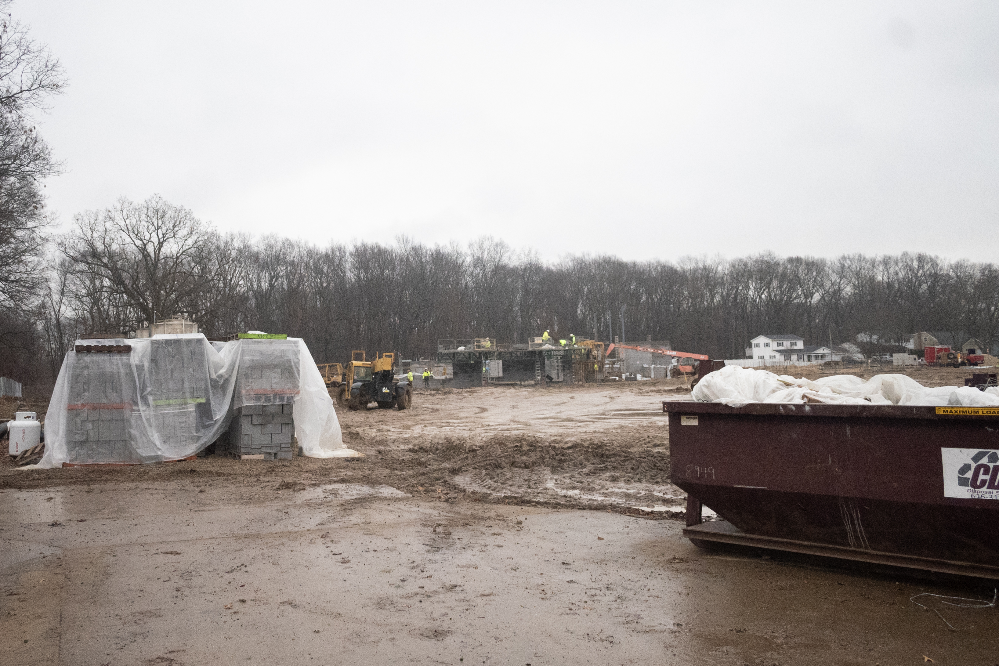 Construction work is ongoing on two elementary schools in Portage ...