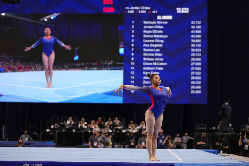 Future Auburn gymnast Sunisa Lee secures spot on US Olympic team 