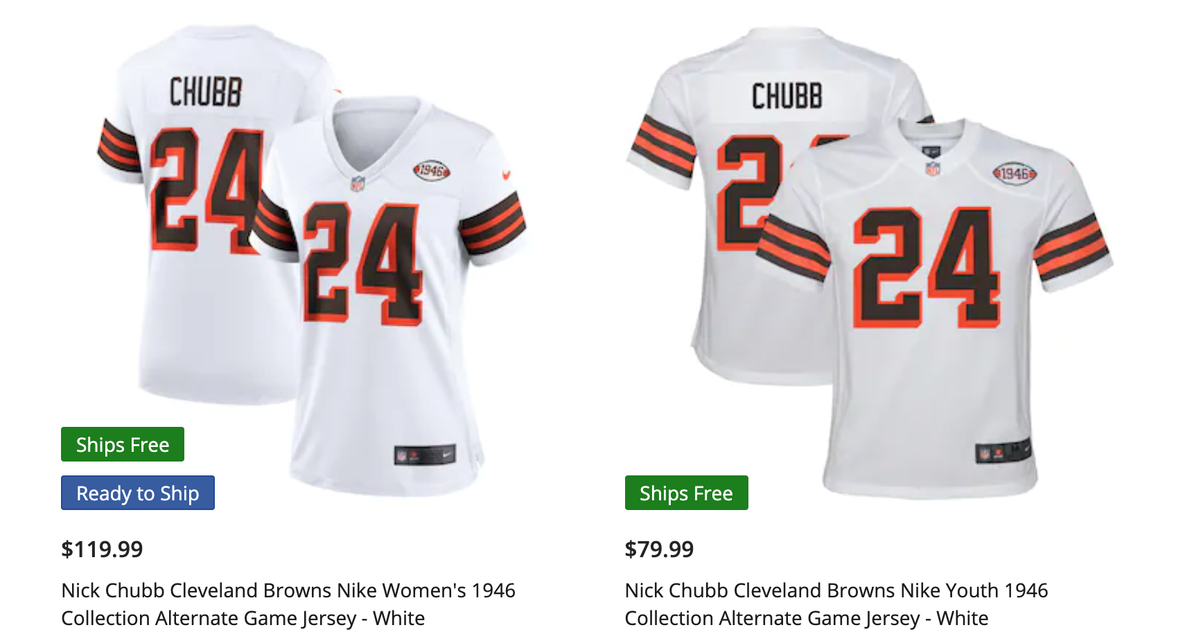 Where to buy Cleveland Browns 75th anniversary throwback jerseys