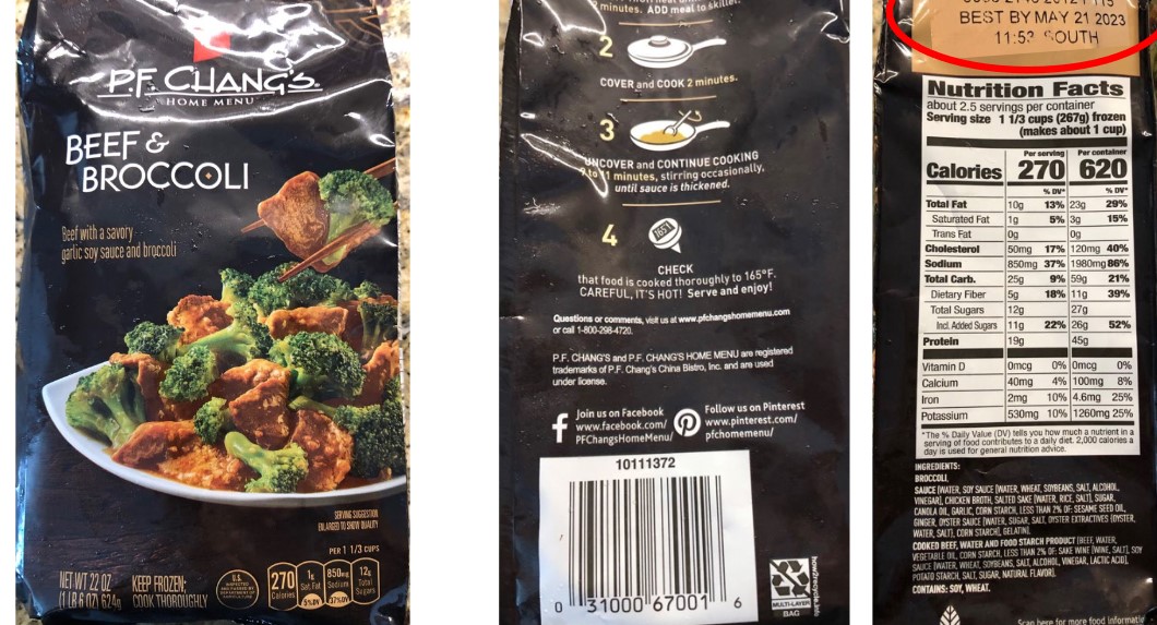 Frozen P.F. Chang’s beefbroccoli product recalled