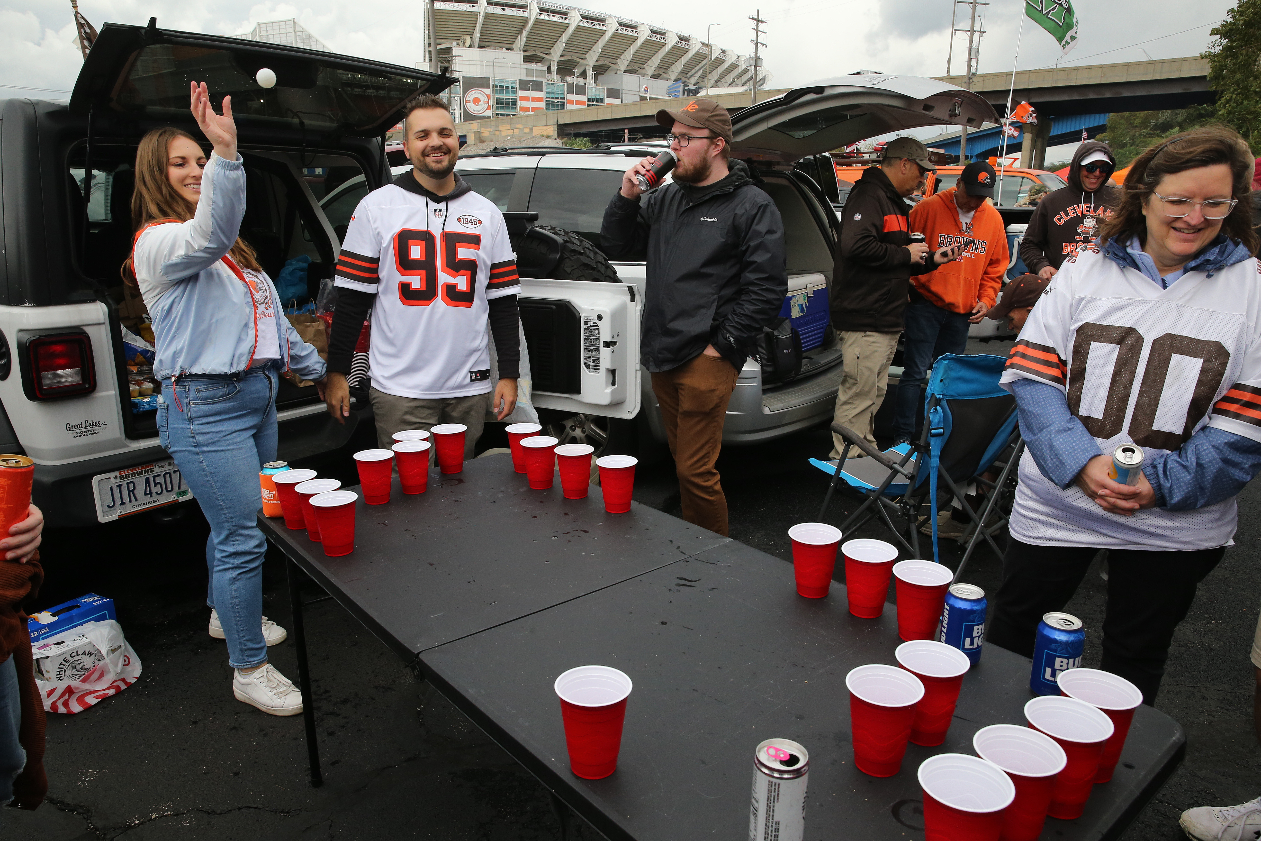 just a couple of westsiders tailgating before the BROWNS game