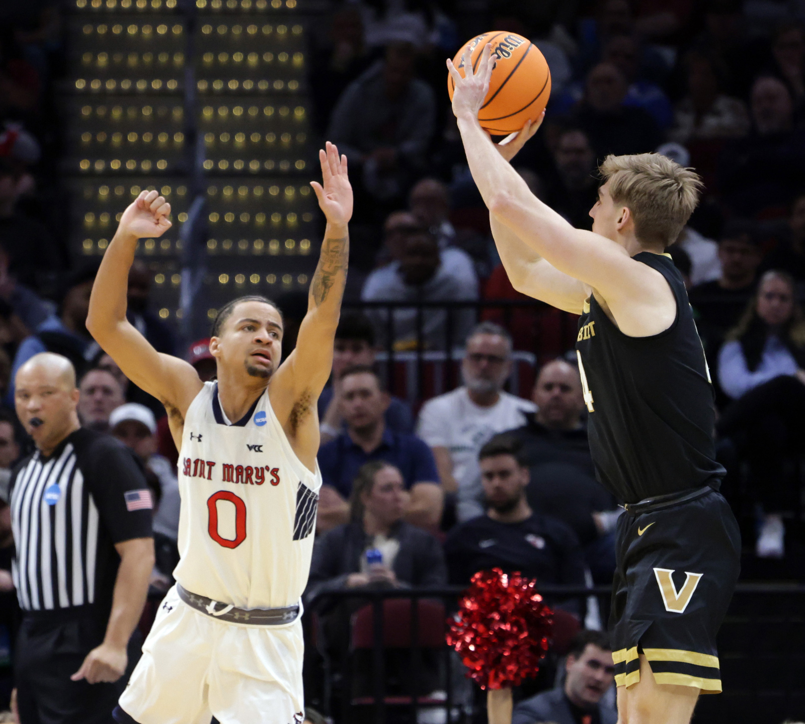St. Mary's vs Vanderbilt, first round, NCAA basketball, March 21, 2025 ...