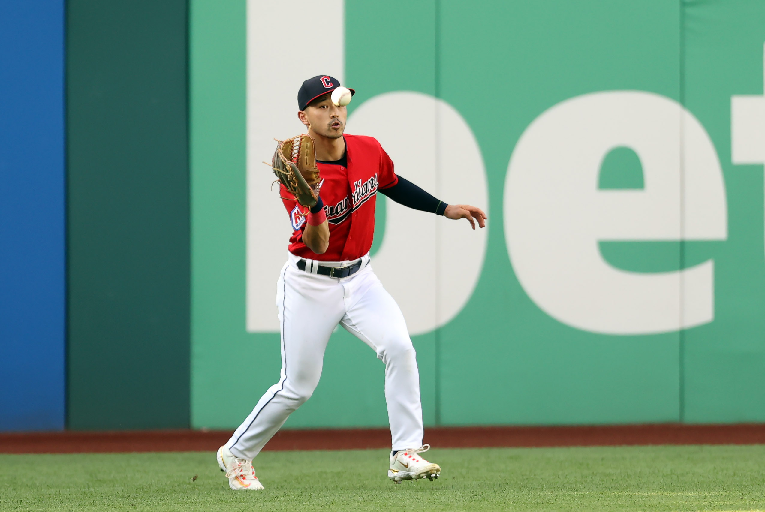 CLEVELAND, OH - SEPTEMBER 02: Cleveland Guardians left fielder