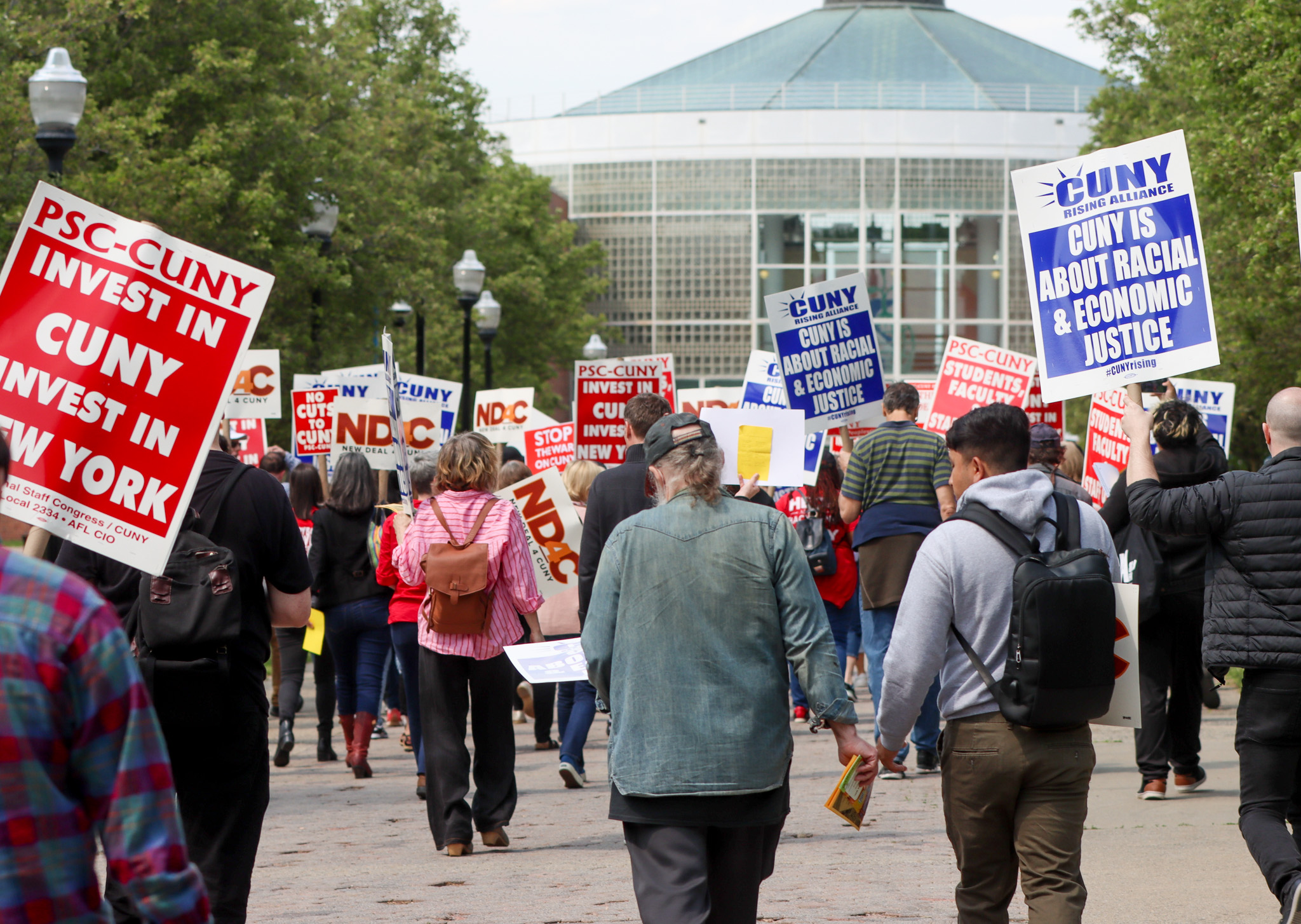 - Students, faculty and staff march for a New Deal for CUNY at the College of Staten Island on Tuesday, May 9.
