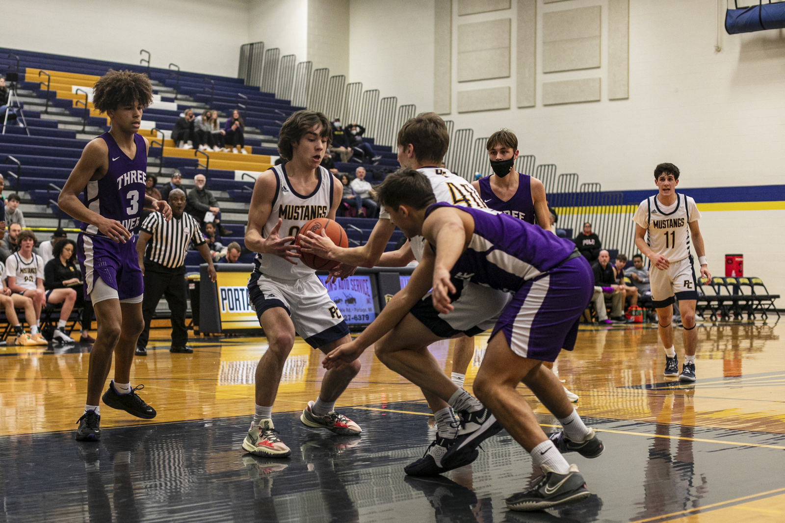 Portage Central defeats Three Rivers boys varsity basketball - mlive.com