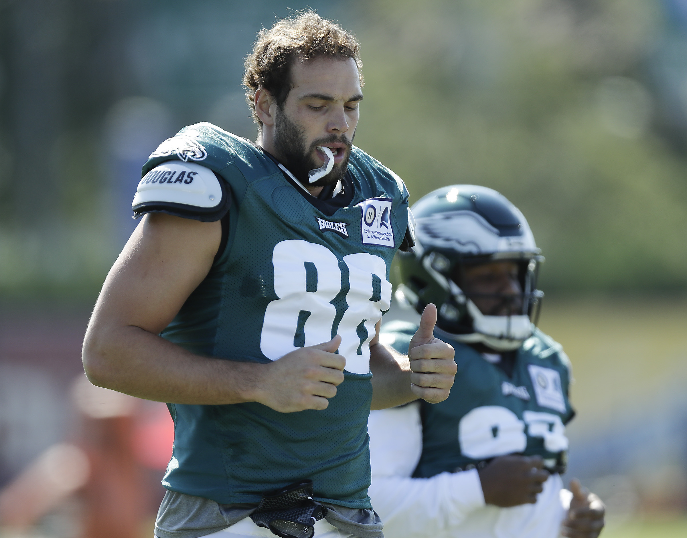 Eagles' Dallas Goedert hopes to exploit the Giants' problem with tight ends