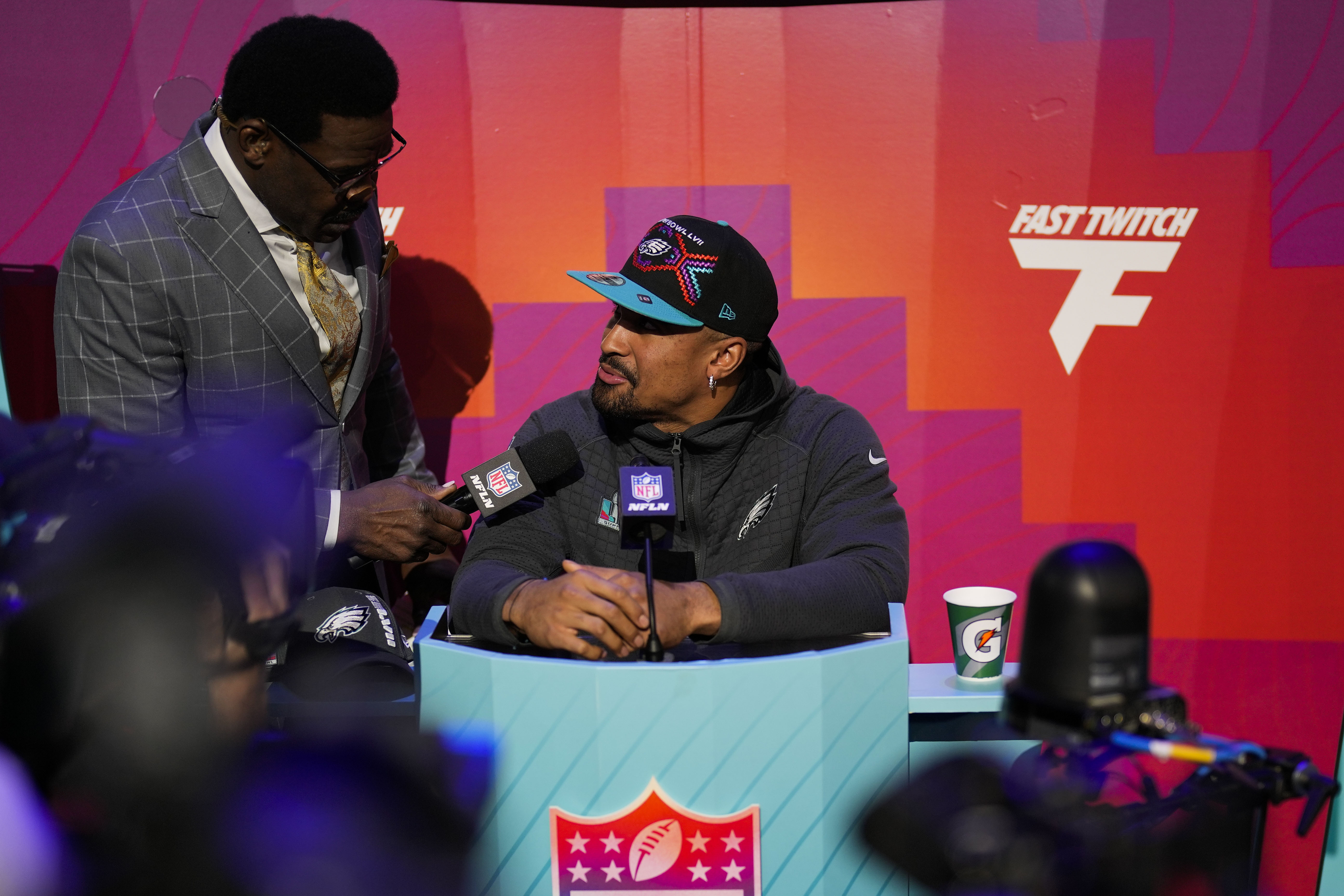 Super Bowl LVII Jalen Hurts Black Cape Coat