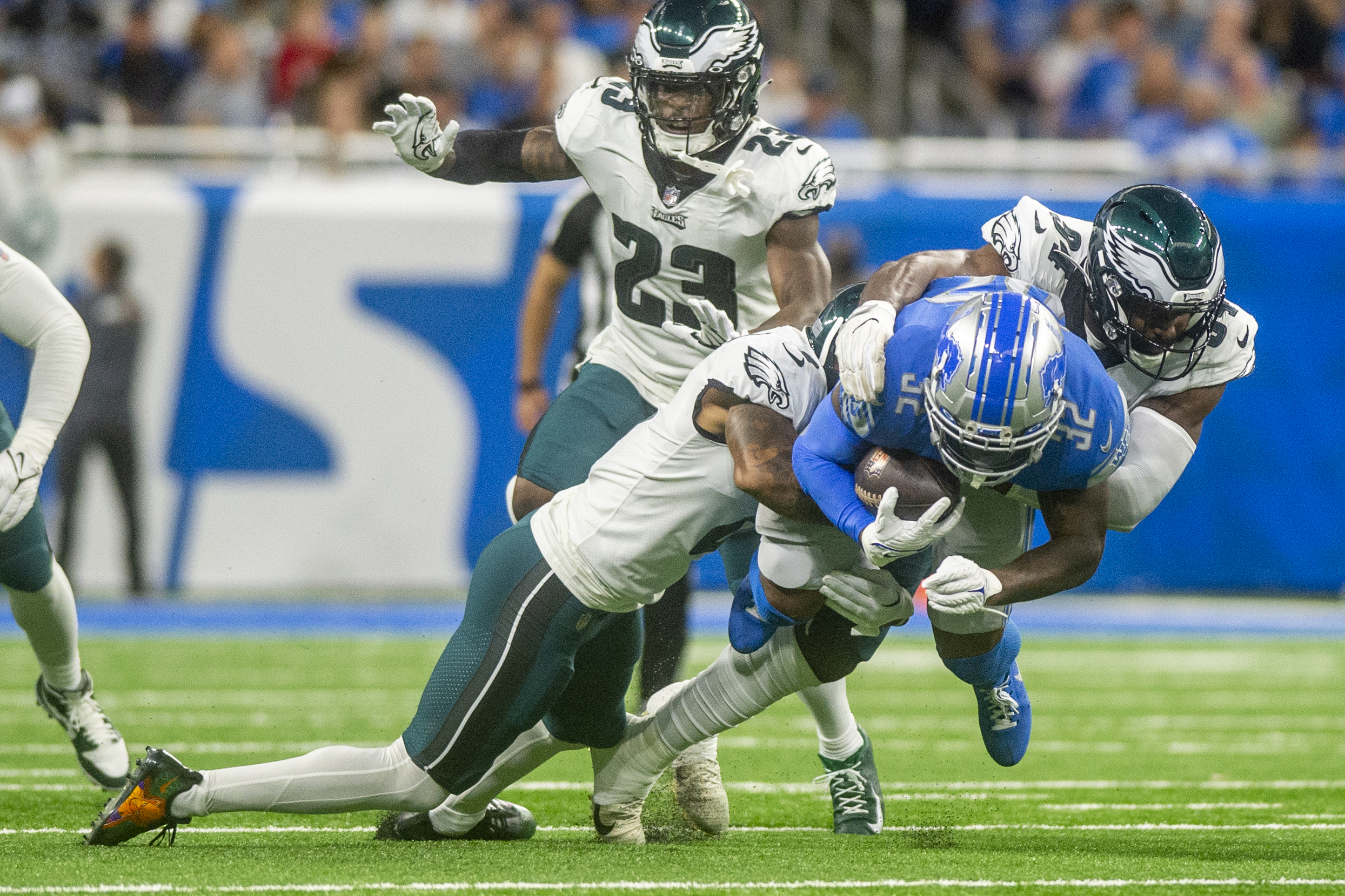 Why Eagles defense wants to 'choke out' future opponents after allowing 35  points in win over Lions 