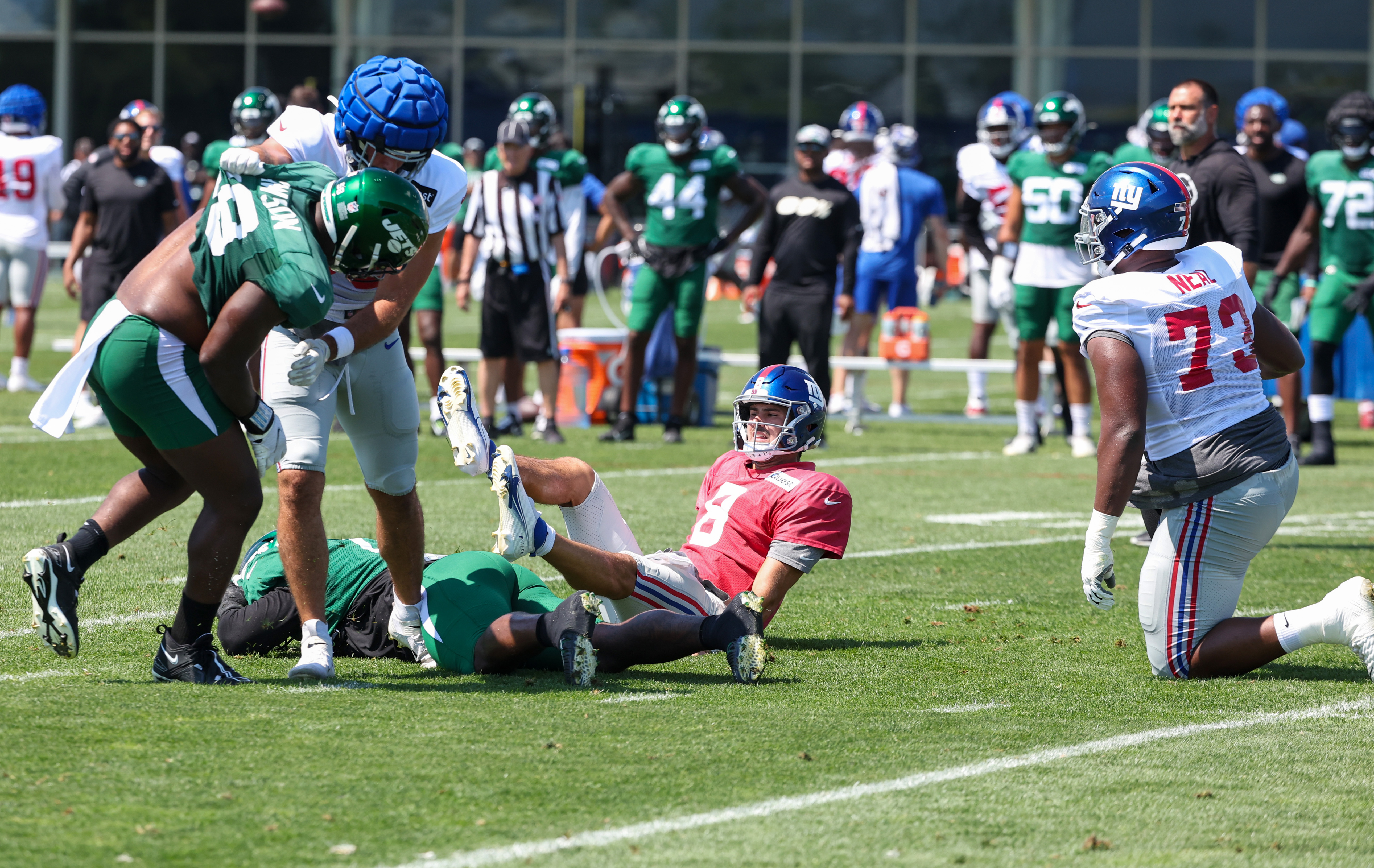 giants jets joint practice