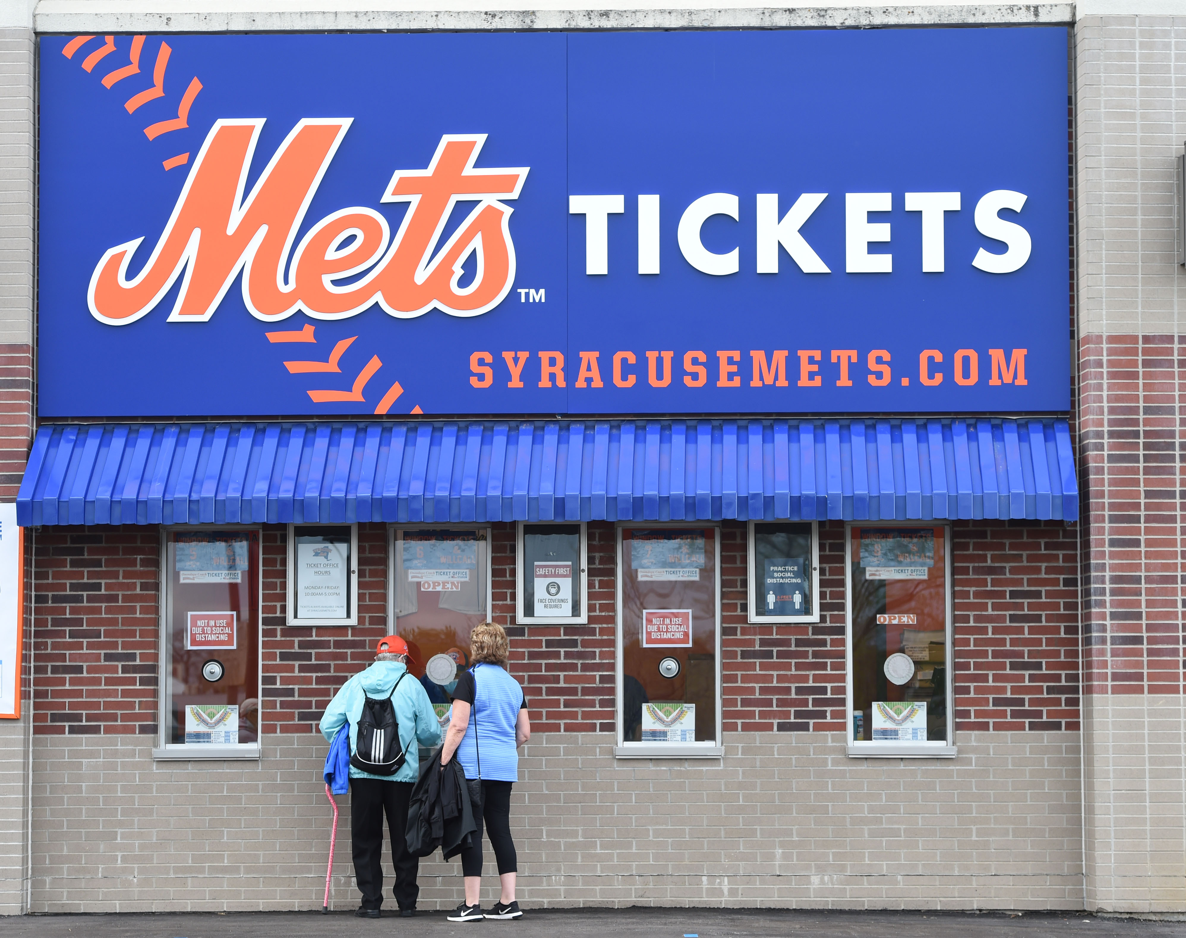 NBT Bank Stadium in Syracuse. Mets - AAA. Tried to do the NY