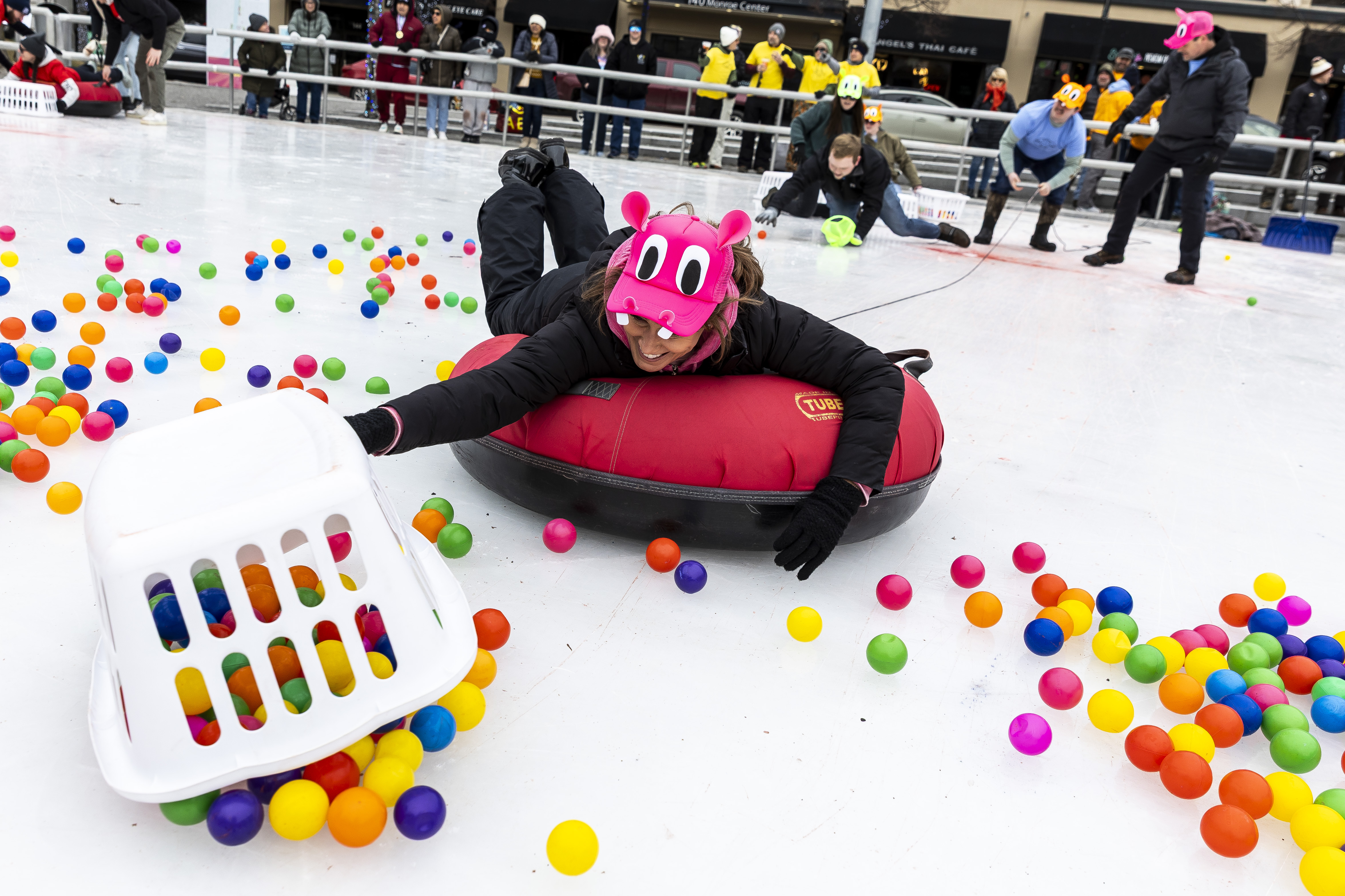 Hungry Hippos Tournament brings life-sized tabletop game to Grand Rapids -  mlive.com
