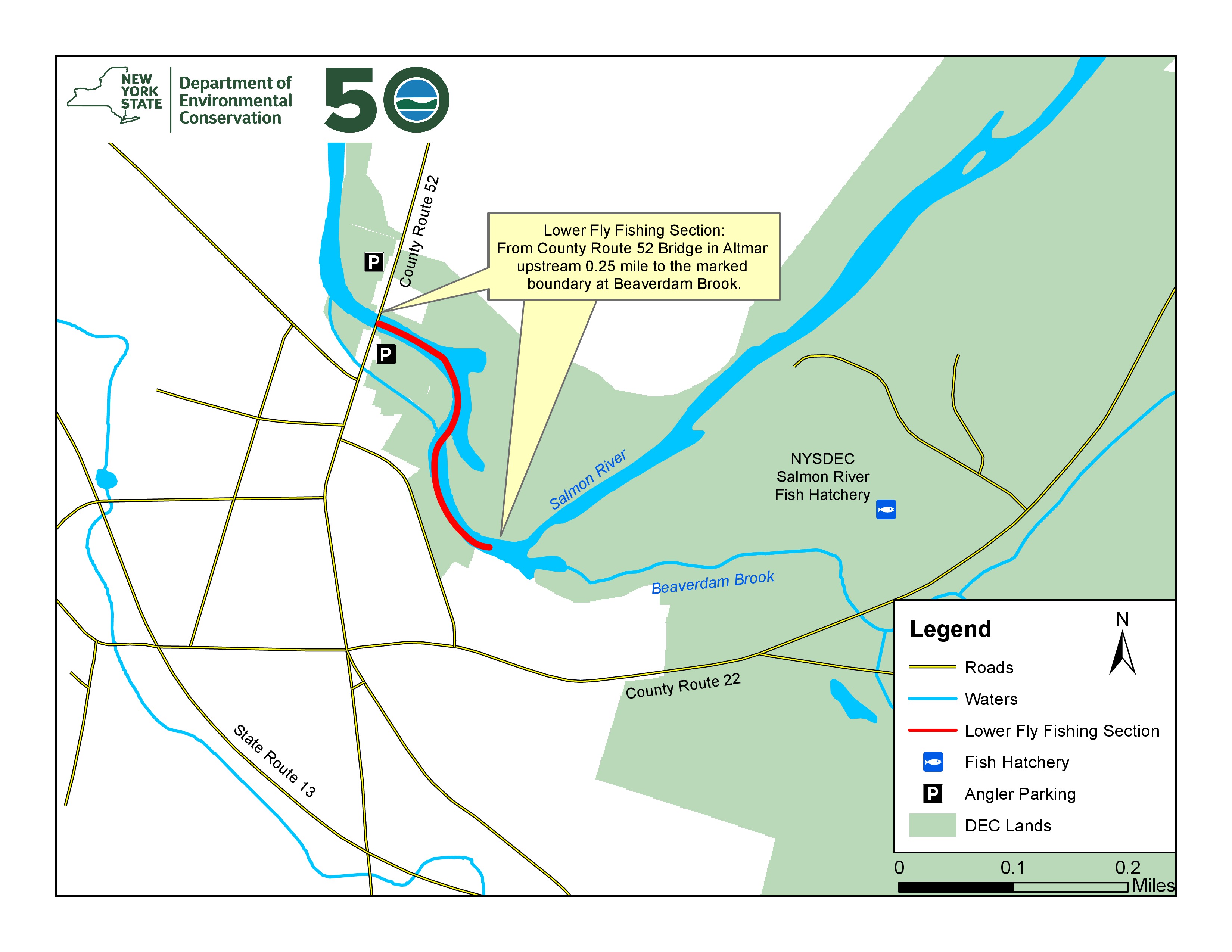 Salmon River Fishing Map Dec: Salmon River Low Water Level Closes Fly-Fishing Section Until 'Further  Notice' - Newyorkupstate.com