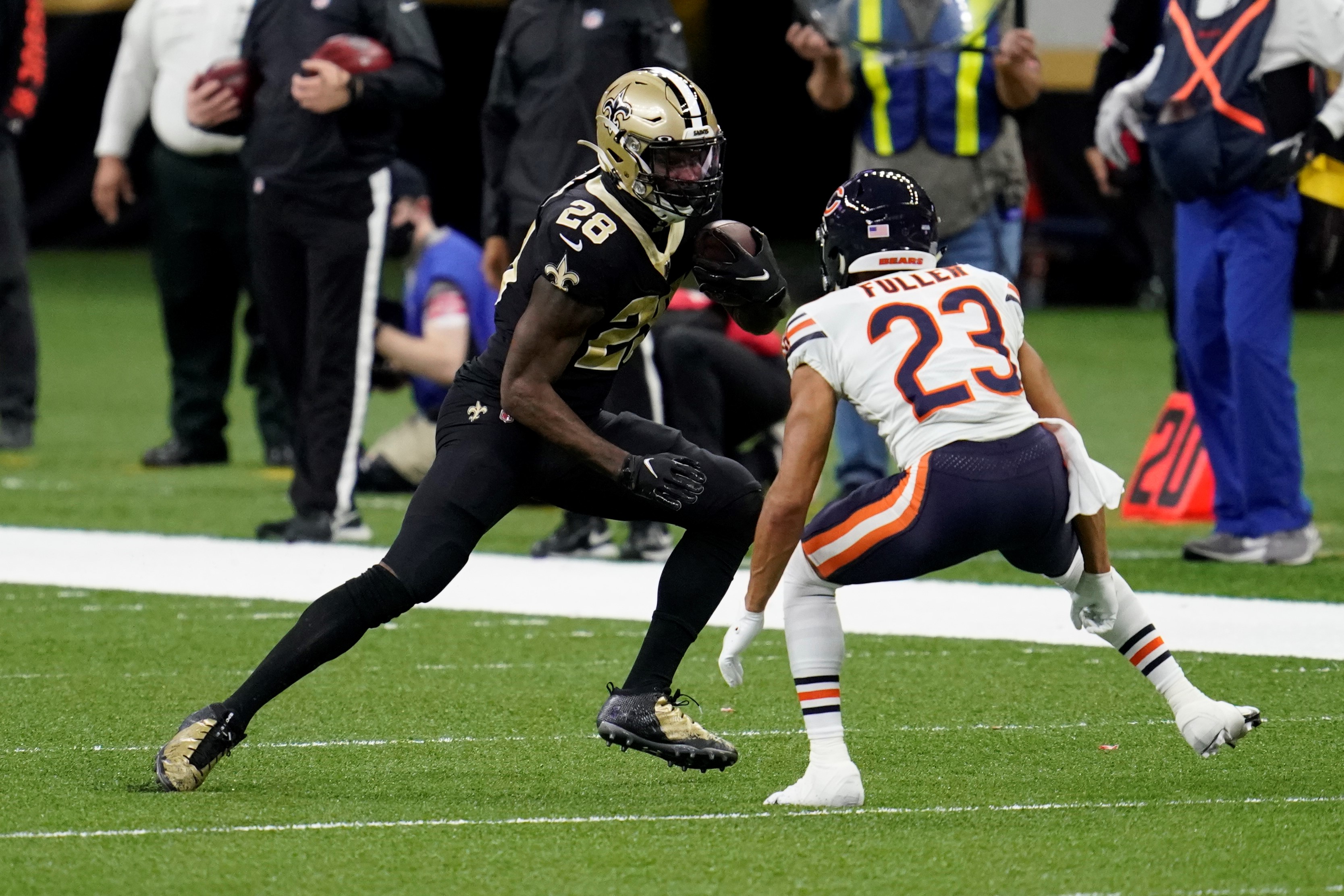 Alvin Kamara COVID-19 update: How to handle Saints RB with Latavius Murray  vs. Bears in 2021 NFL Playoffs - DraftKings Network