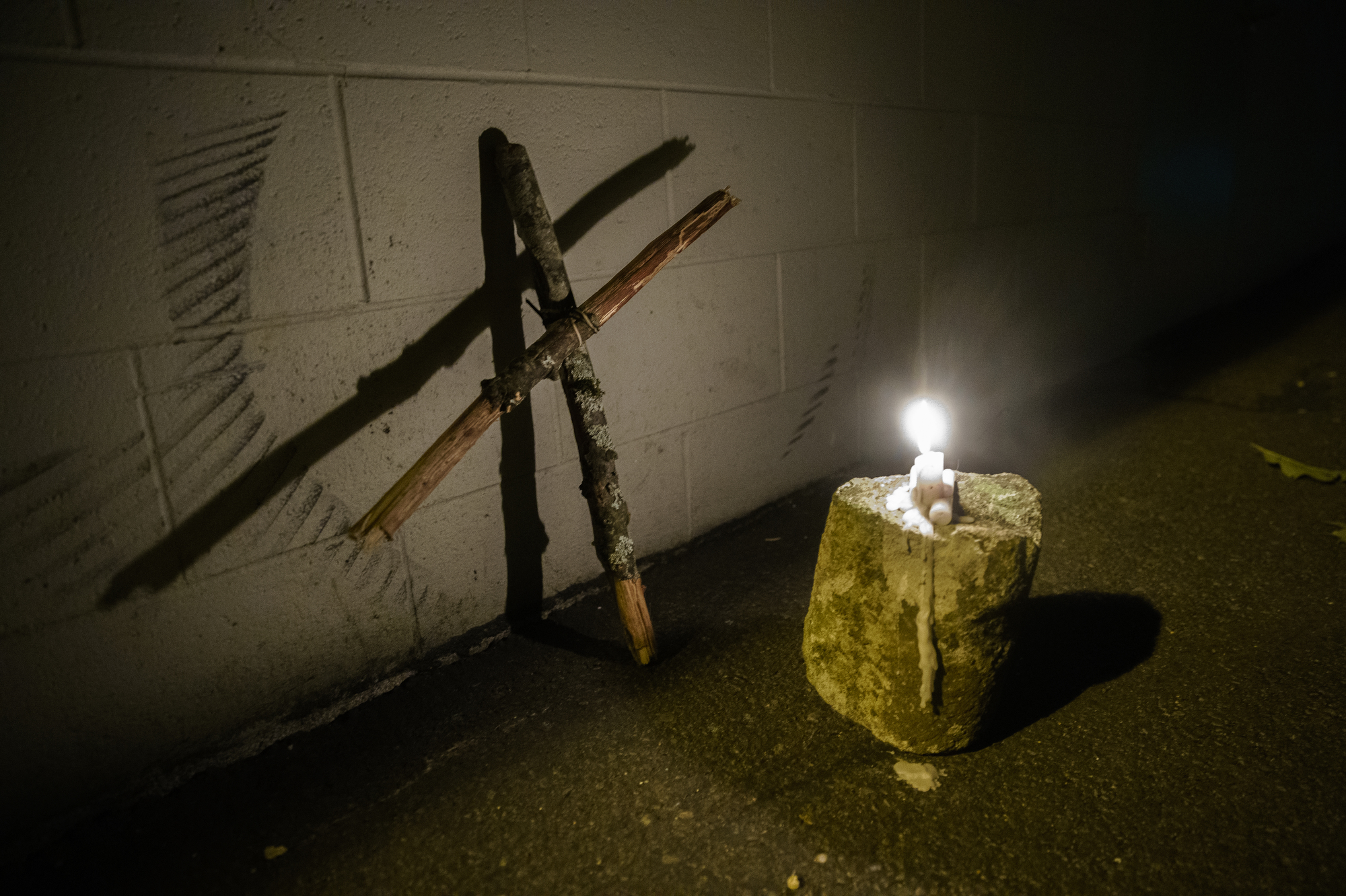 Buck Marshall vigil at Rosemary Anderson High School