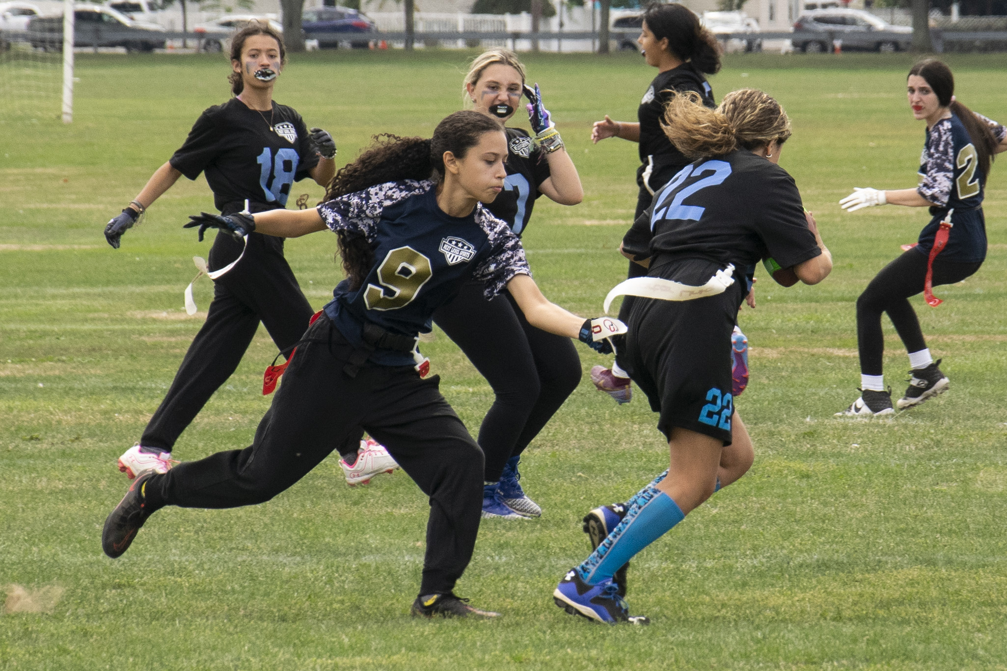 Scenes from Next Level Sports Girls Flag Football 