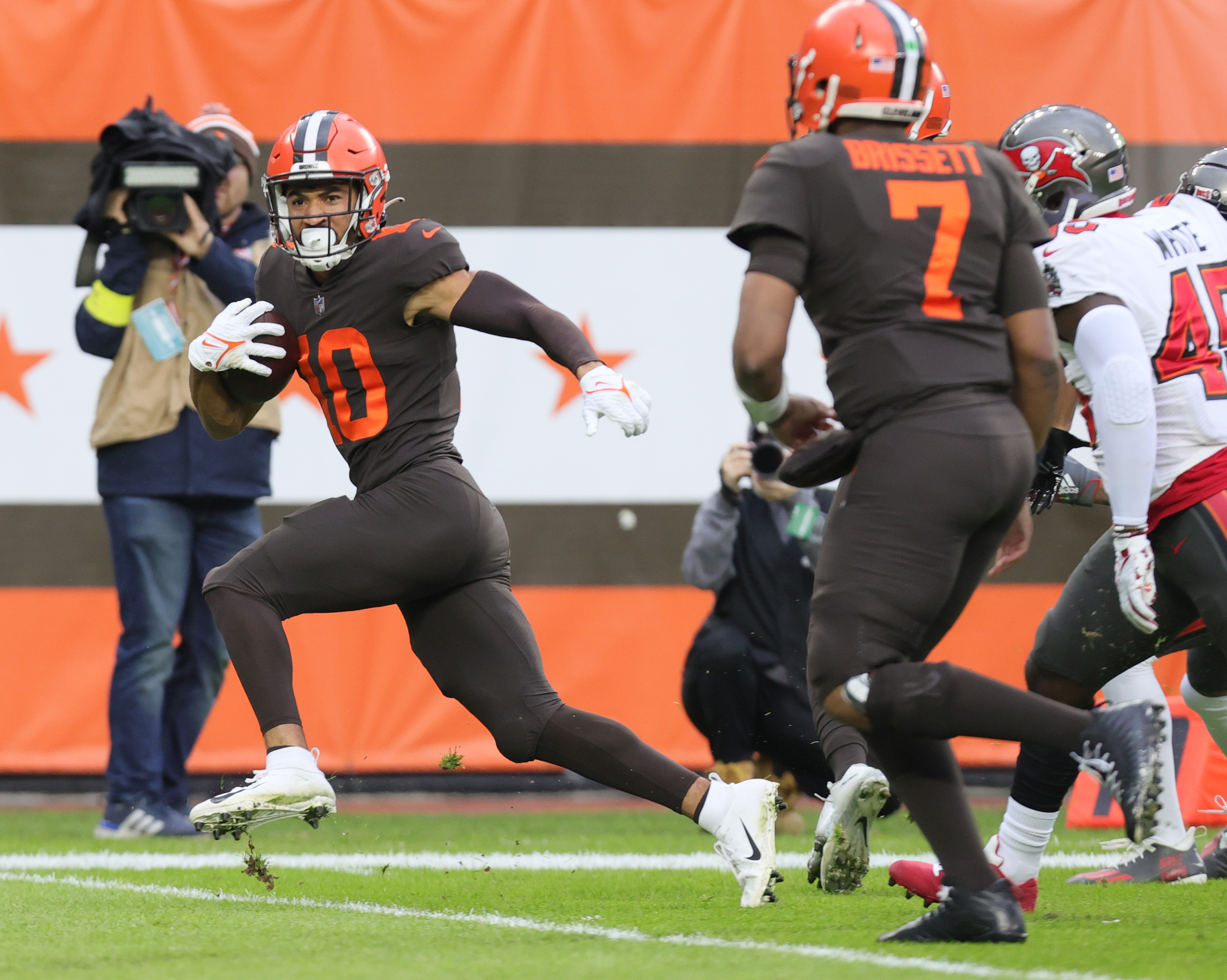 A.J. Green III Cleveland Browns Game-Used #38 Brown Jersey vs. New Orleans  Saints on December 24 2022