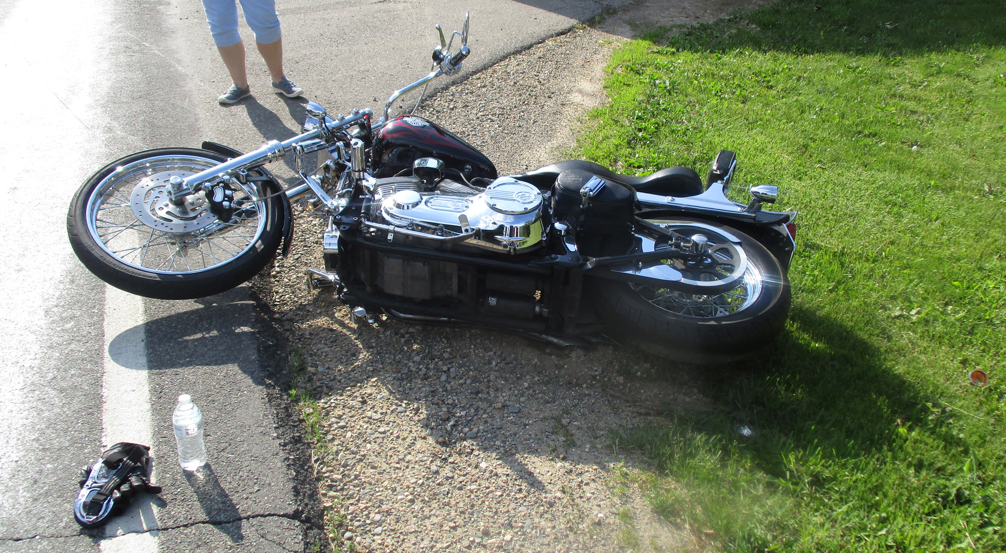 Motorcyclist Survives Bike Crash Near Clark Lake Beach In Columbia Crash Near Clark Lake Beach In Columbia