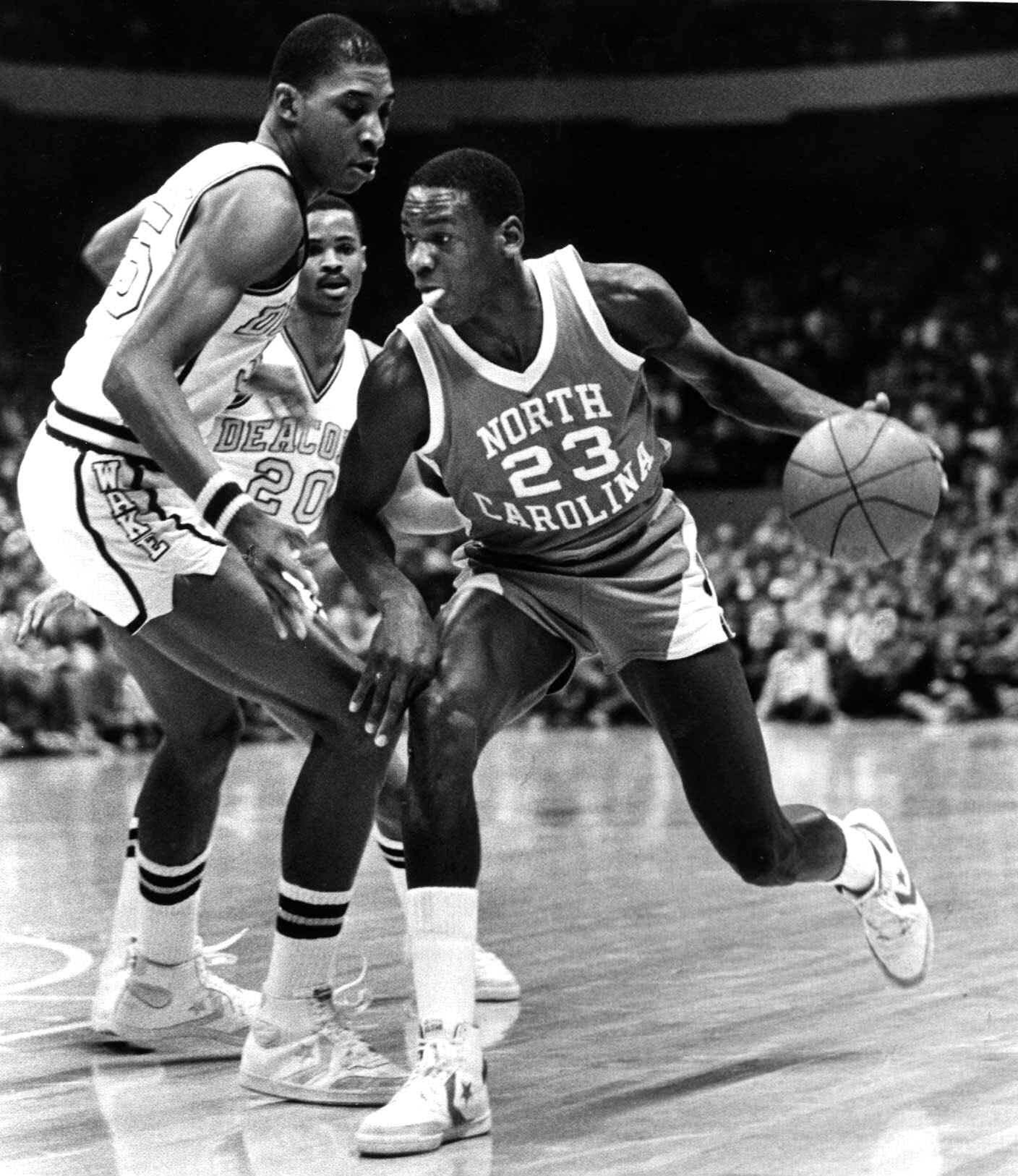 The UNC basketball player with Michael Jordan's number before MJ