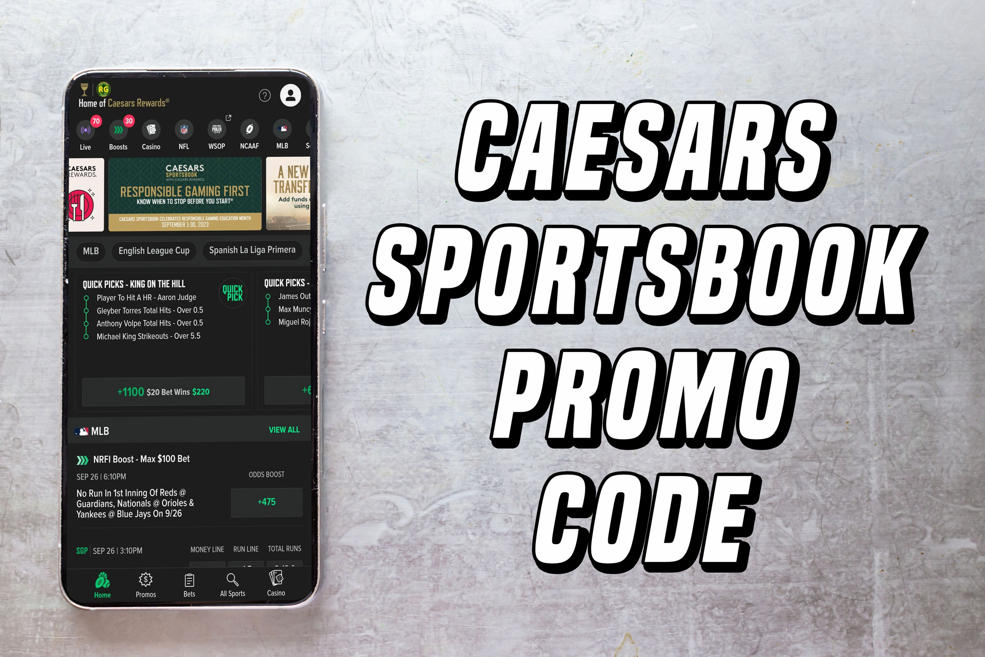 Caesars Promo Code: Get a Bonus Bet of Up to $1,000 For NFL Week 3