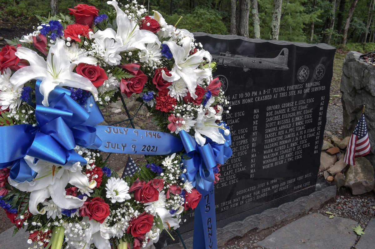 Mt. Tom B17 75th anniversary remembrance ceremony
