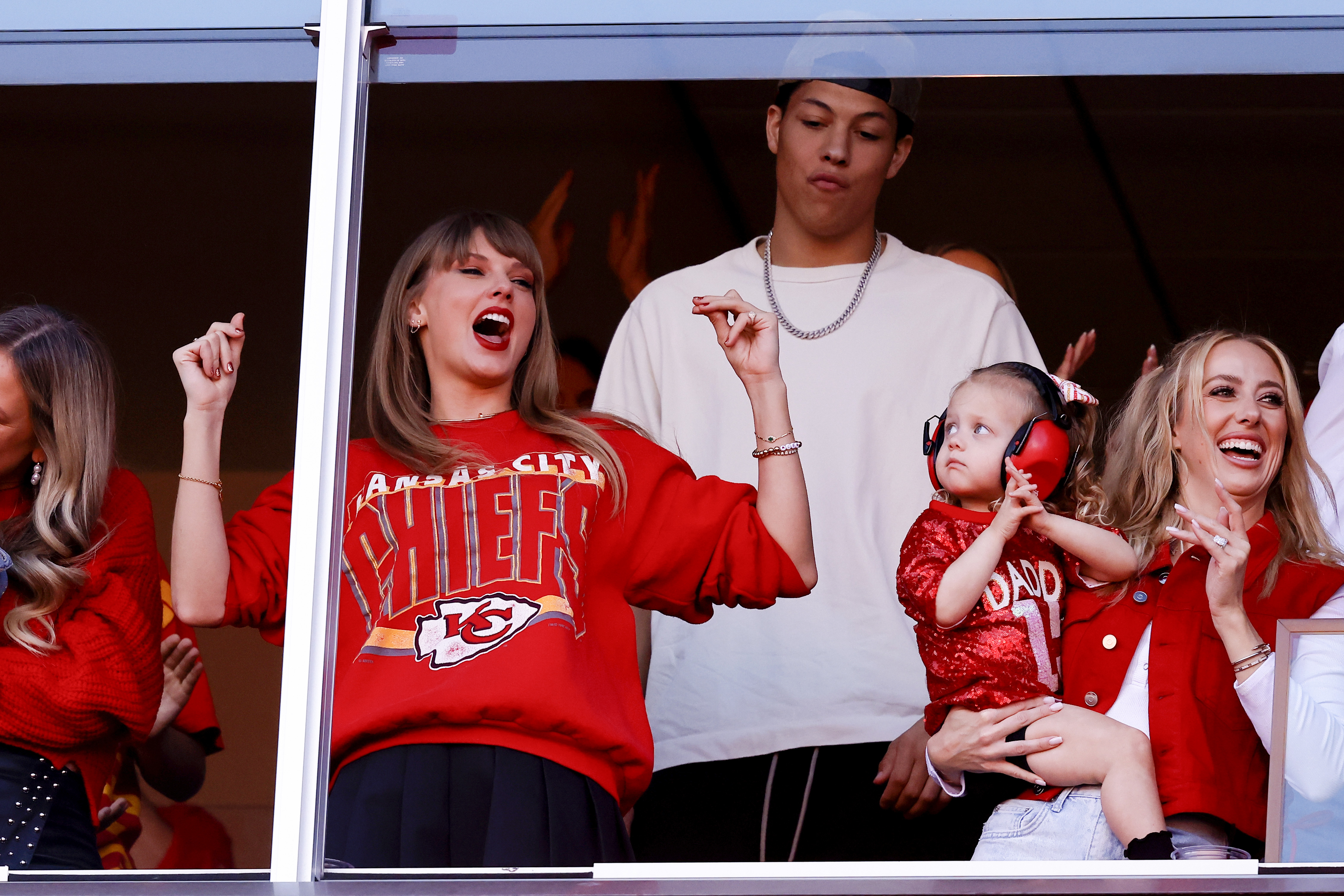 Patrick Mahomes' Daughter Shows Off Custom 'Mahomes' Jacket at Game