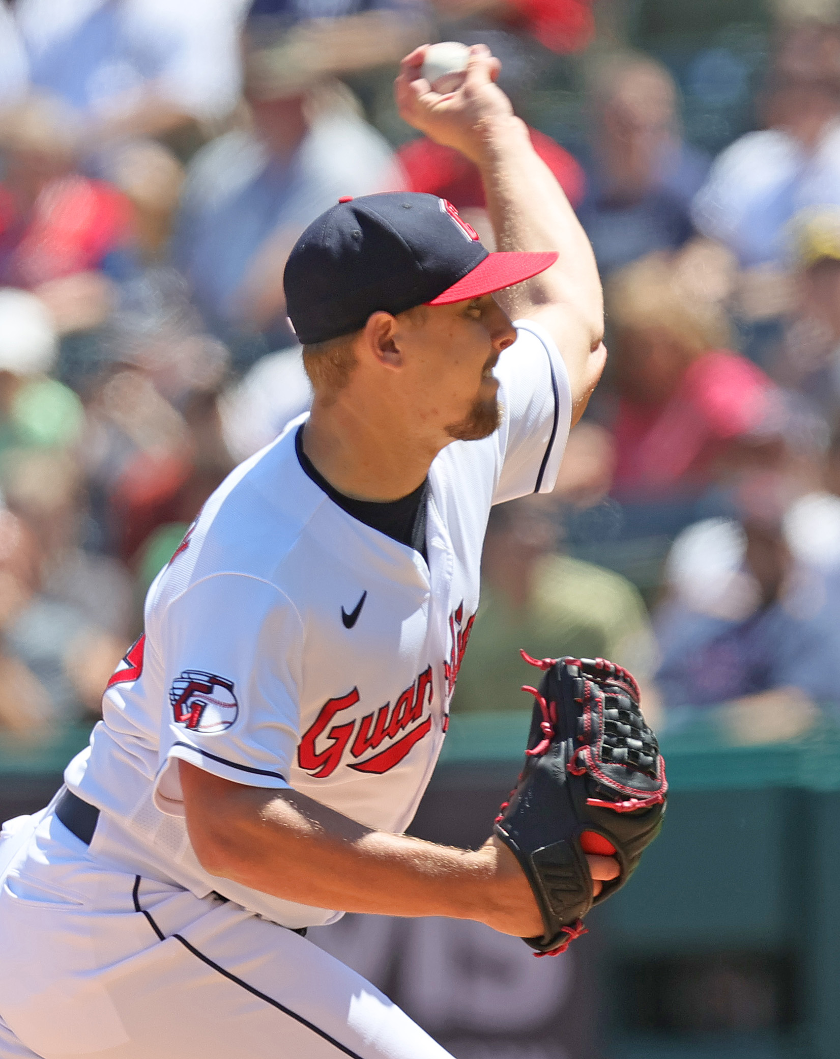 CLEVELAND, OH - JULY 02: Cleveland Guardians starting pitcher Kirk