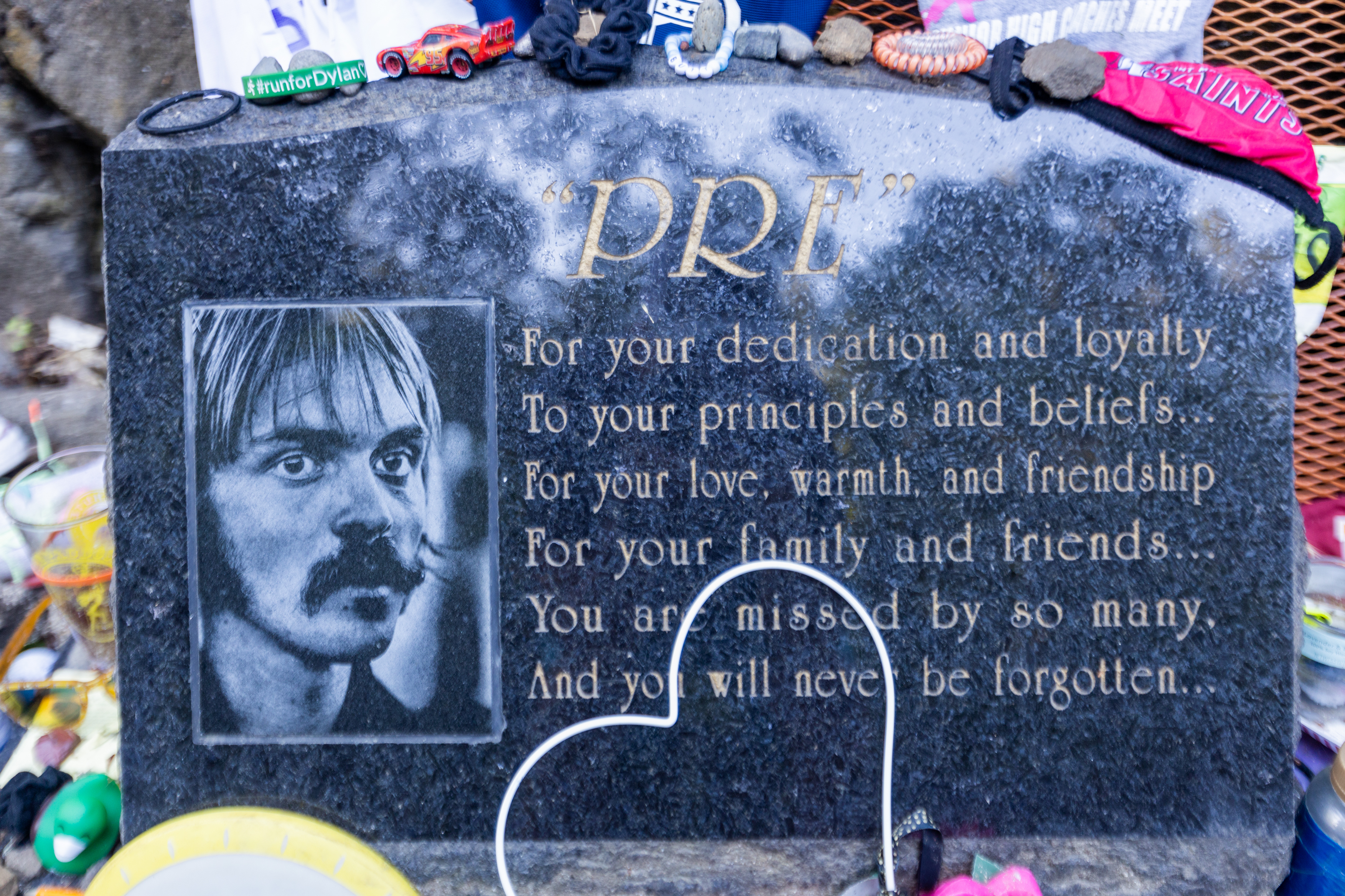 Pre's Rock, The memorial to Steve Prefontaine in Eugene, Or…