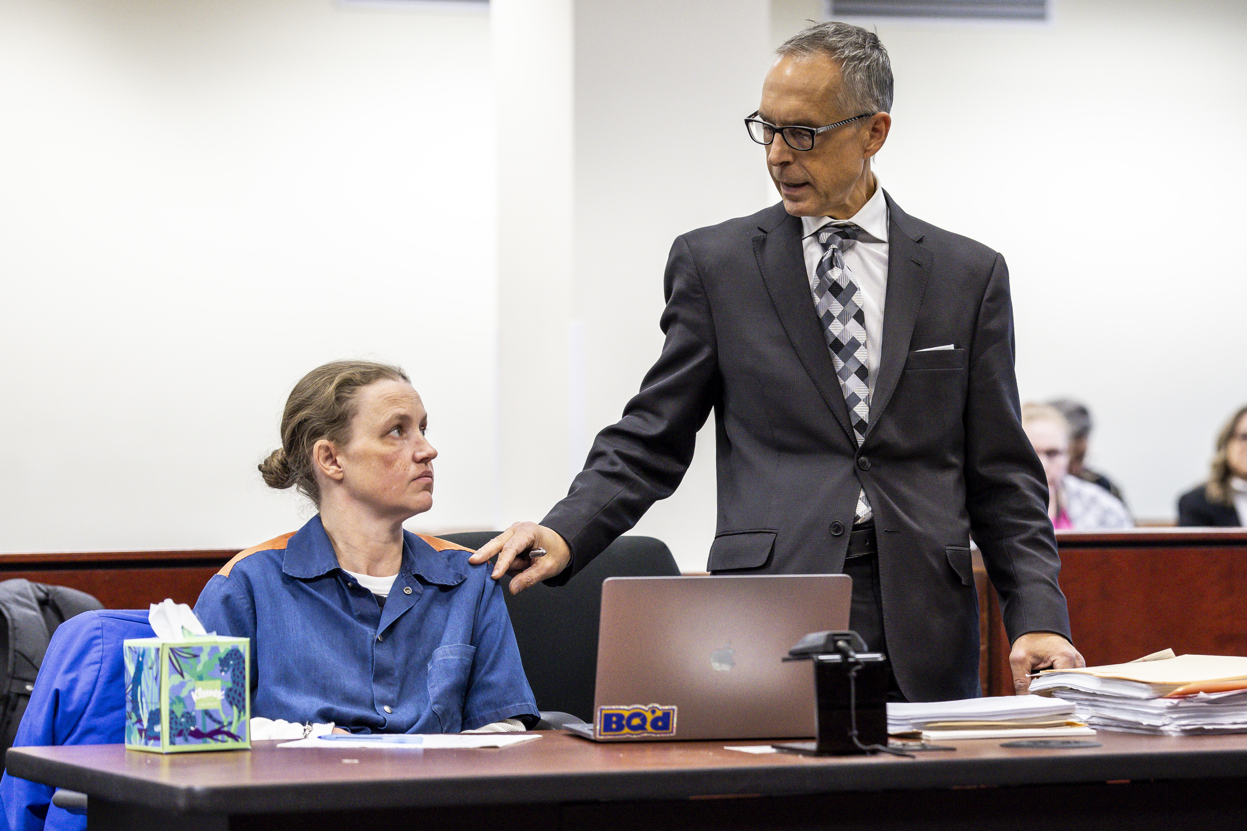 Shanda Vander Ark, the mother convicted of torturing her 15-year-old son to death, appears in court for a Ginther hearing seeking a new trial at Muskegon County Circuit Court in Muskegon, Mich. on Tuesday, November 25, 2025. Vander Ark’s defense claims she was in a “catatonic state” throughout her trial that featured disturbing testimony of how she inflicted cruel punishments on her son, Timothy Ferguson, leading to the boy’s death.