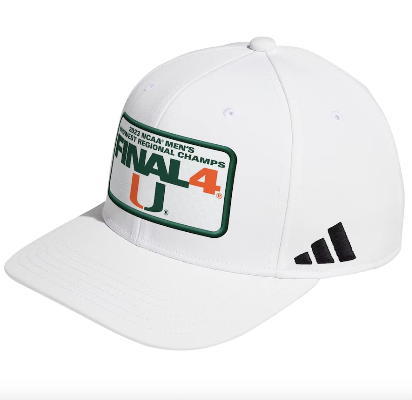 Men's adidas Green Miami Hurricanes On-Field Baseball Fitted Hat