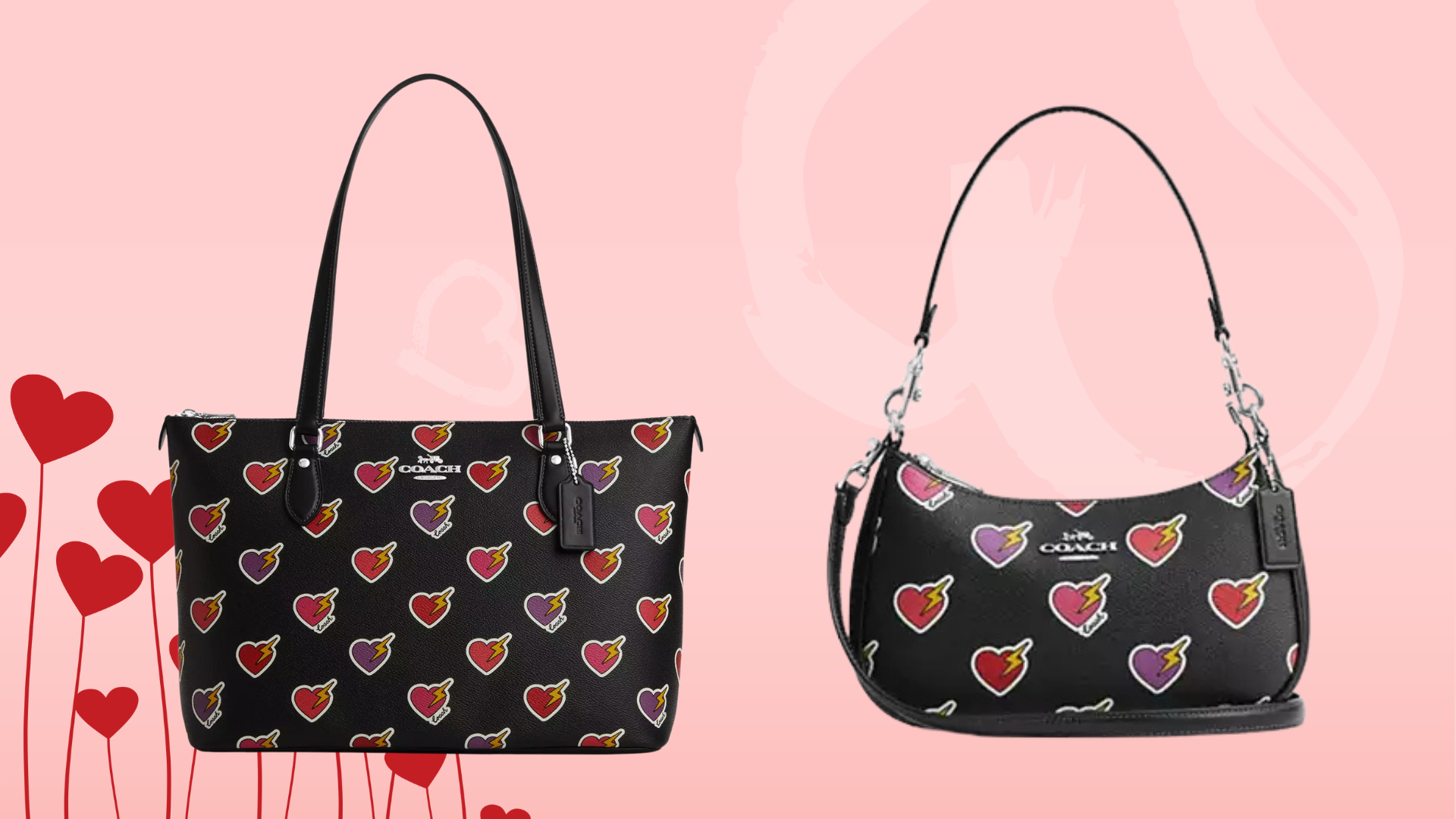 [コーチ] heart シリーズ ハート ショッピングバッグ トートバッグ Coach Outlet has perfect Valentine's Day presents with heart-print