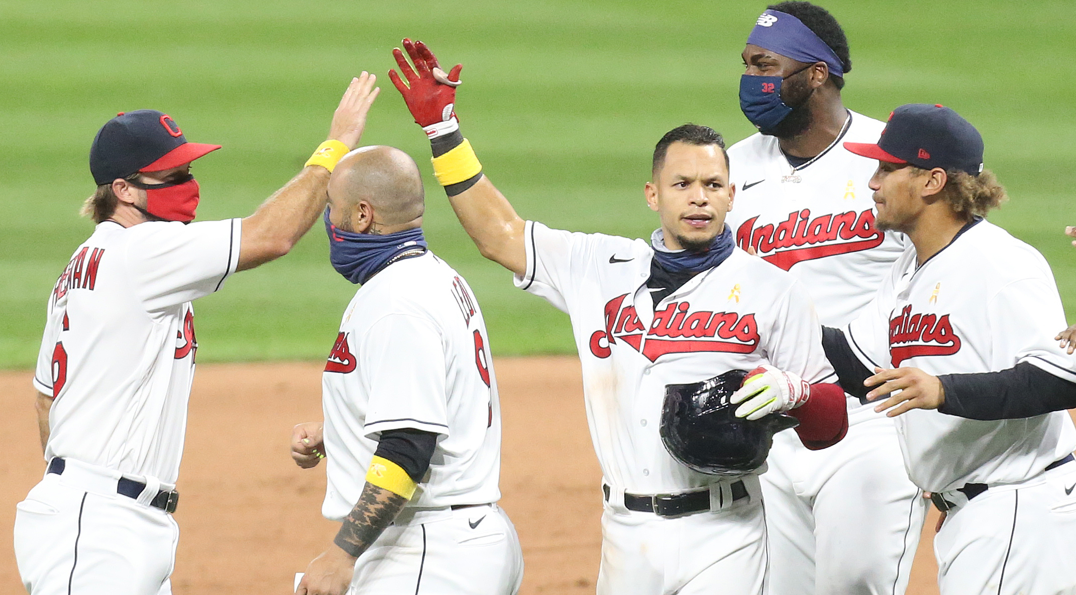 MLB Cleveland Indians Francisco Lindor Alternate Home Uniform