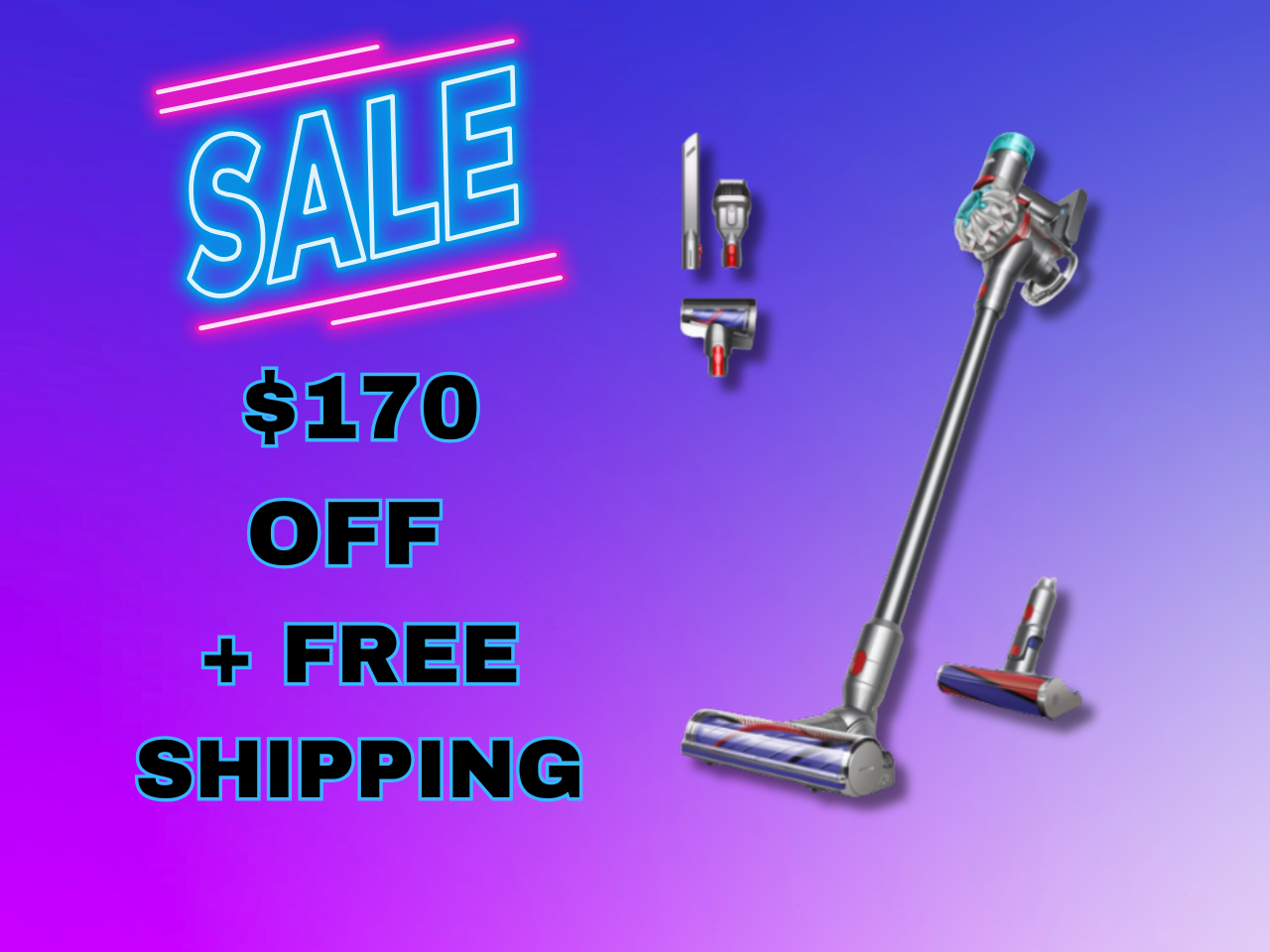 Dyson V8 Absolute sale offers $170 off cordless vacuum with free