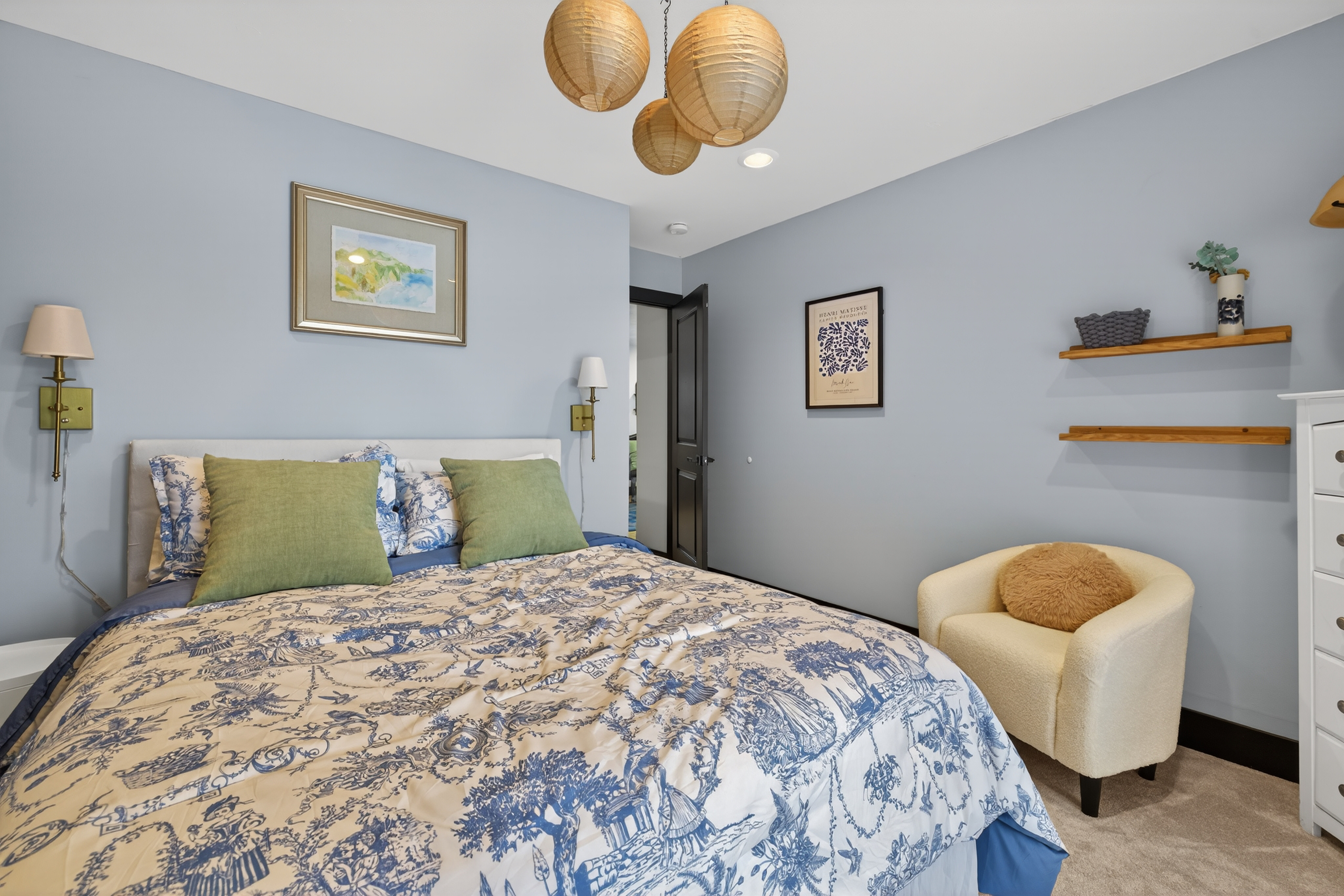 - Christina Cianciosi grew up admiring the house at 101 Alton Street in Syracuse which borders Bellevue Country Club. In 2022, she bought the unique home and gave it an extensive renovation. One of the four bedrooms on the second floor. Courtesy of Kyle Fedrizzi, owner of kfotography315, LLC.