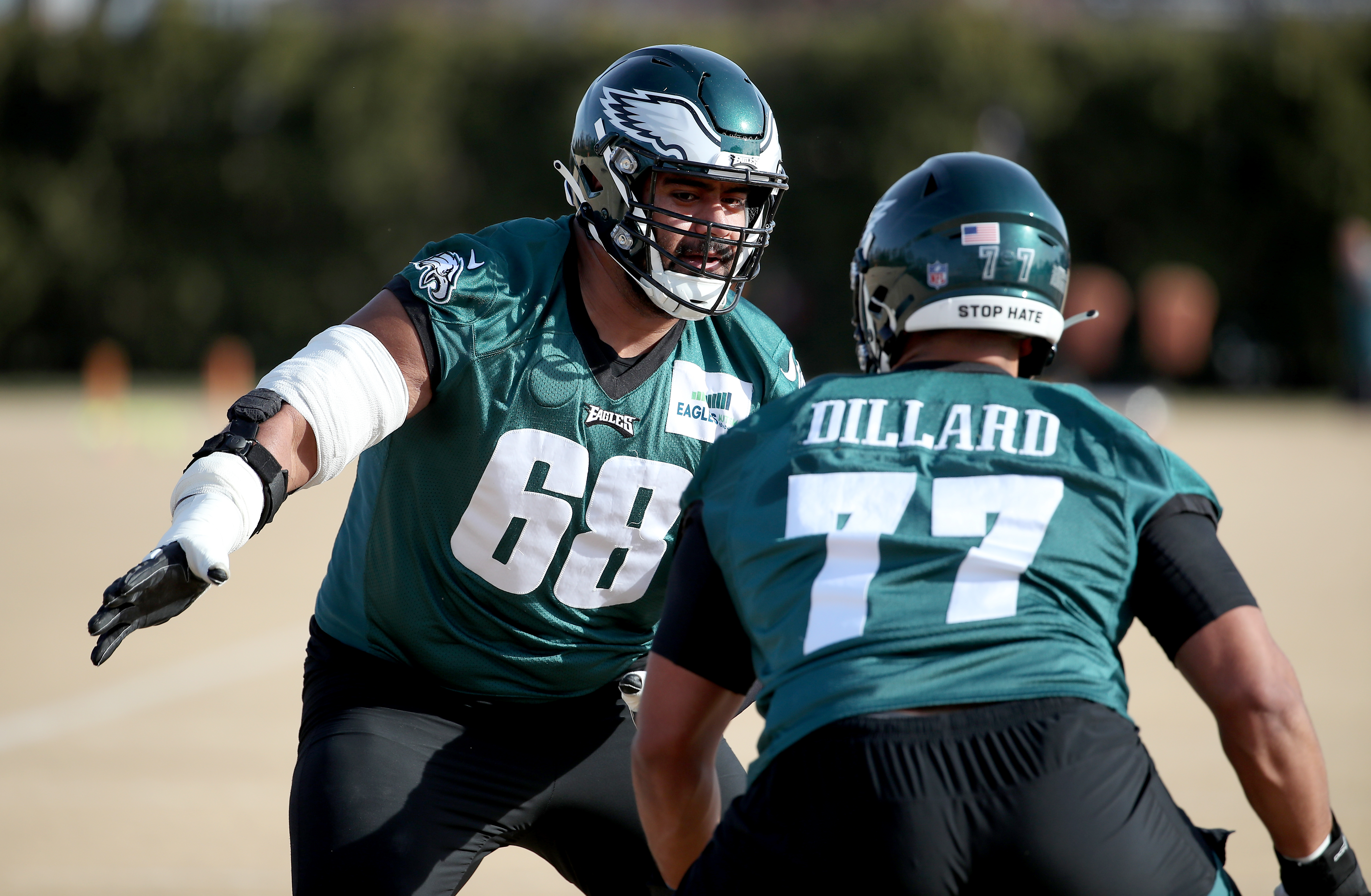 Philadelphia Eagles hold practice at the NovaCare Complex, Dec. 16, 2021 