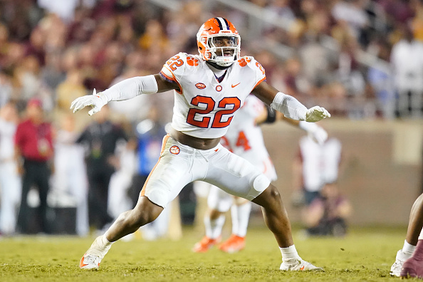 Linebacker Trenton Simpson of Clemson participates in a drill during  News Photo - Getty Images