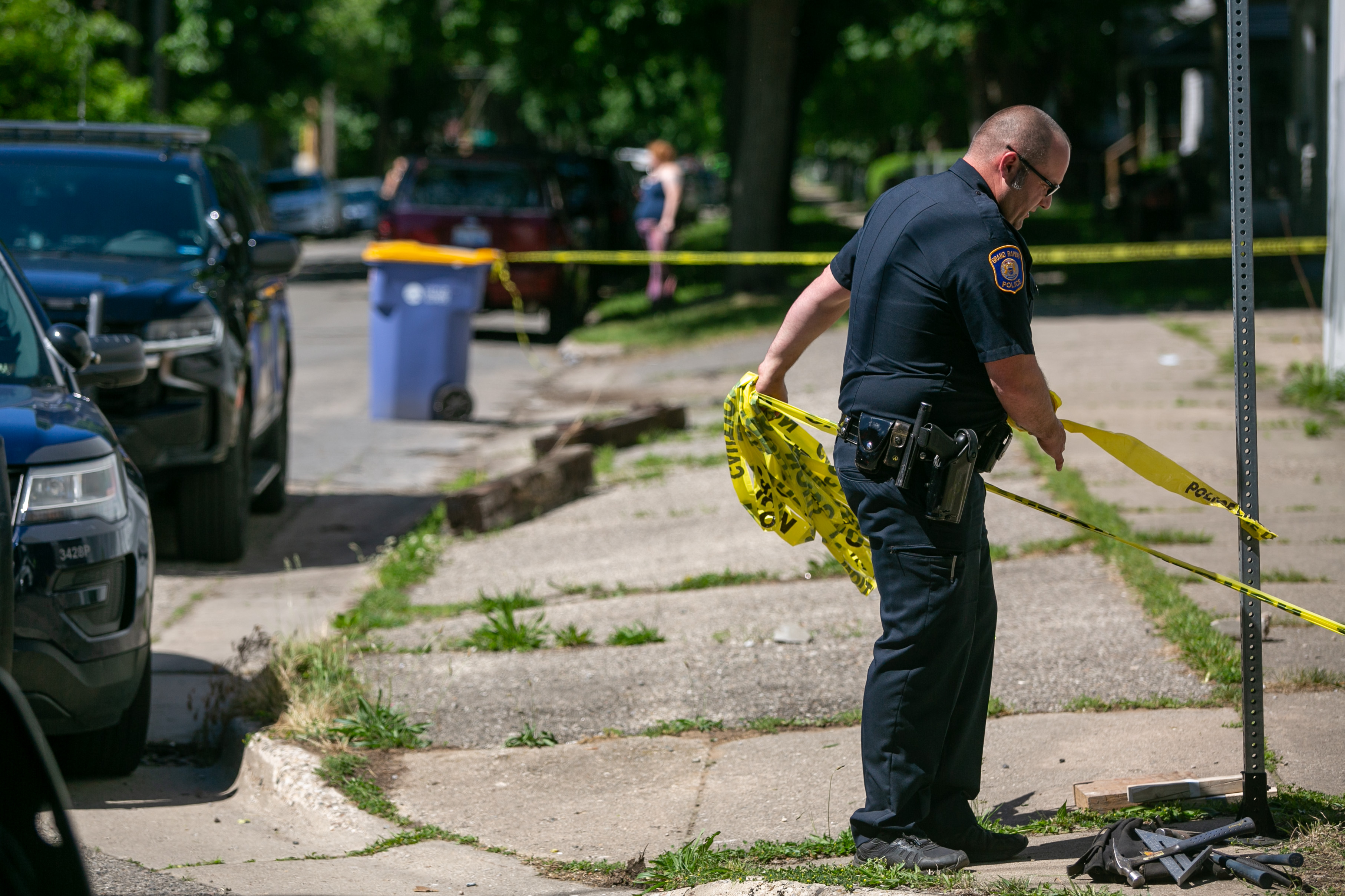 Stolen vehicle crashes into building after police pursuit - mlive.com