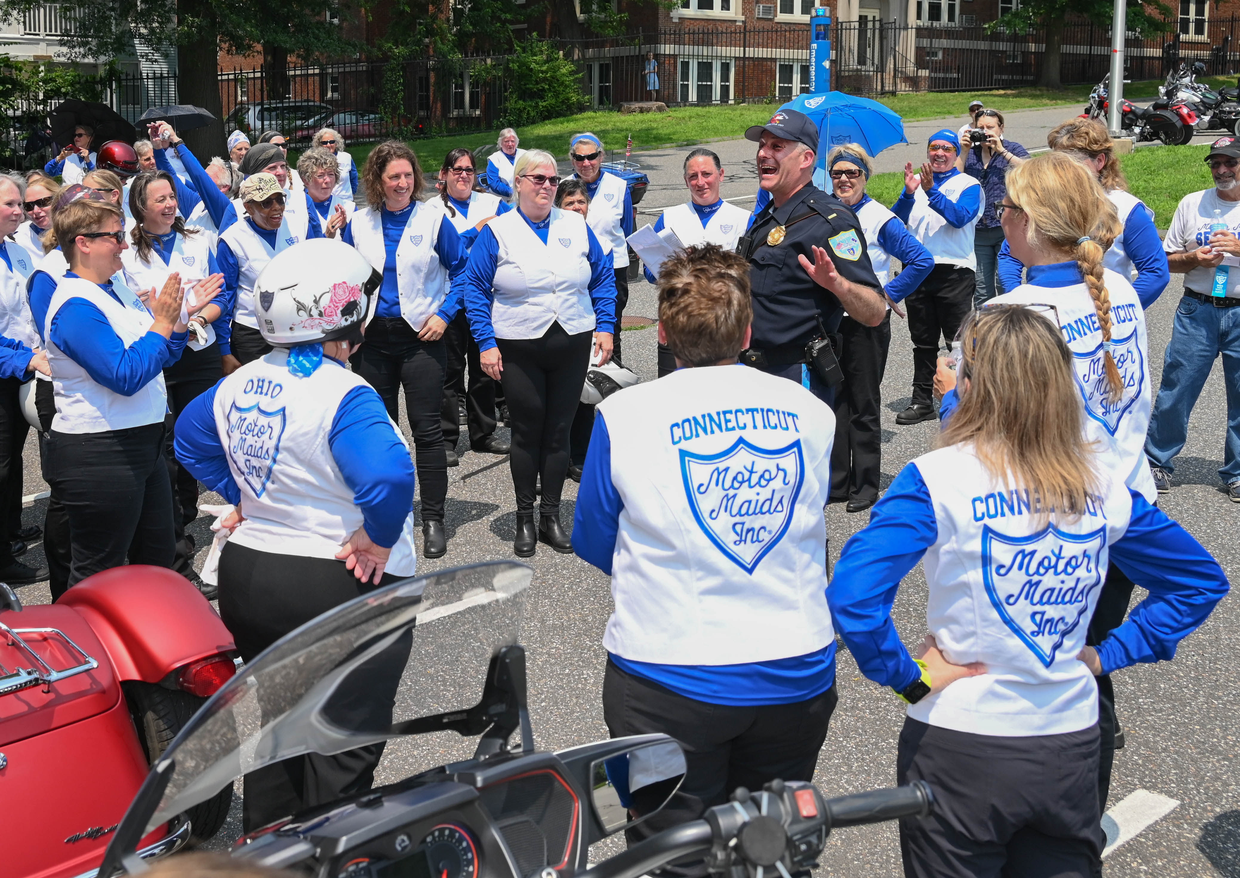 Motor Maids ride into Western Mass for a cycle convention