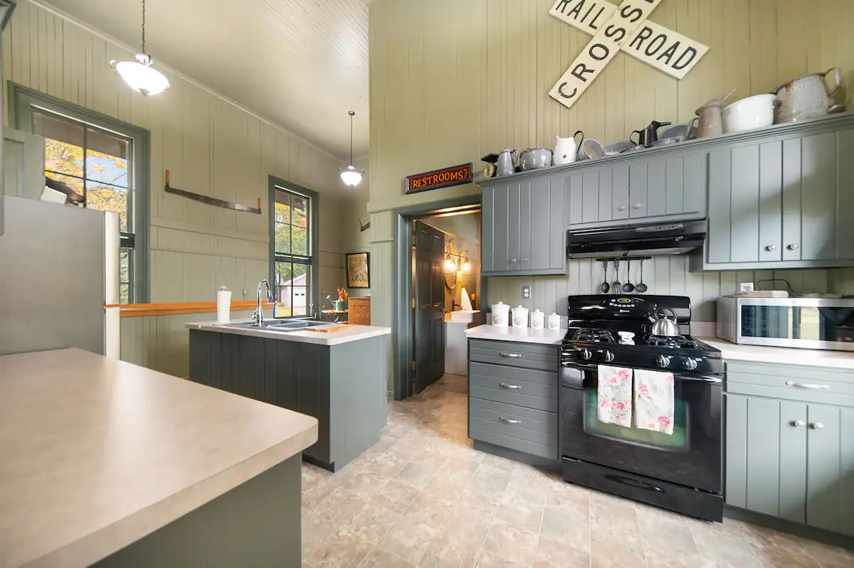 Train Depot Airbnb in Colon, Michigan