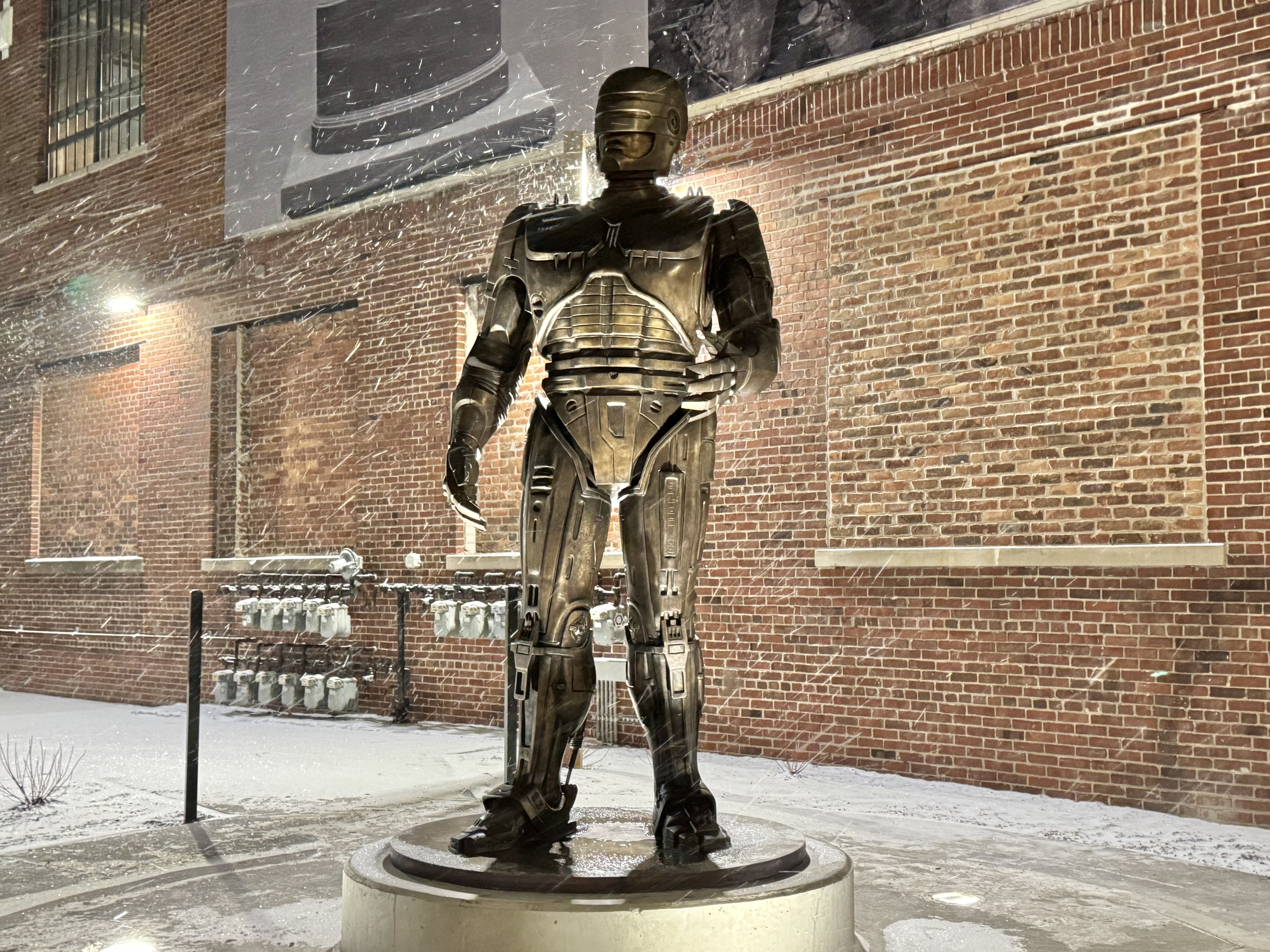 Detroit now has its RoboCop like Philadelphia has its Rocky Balboa