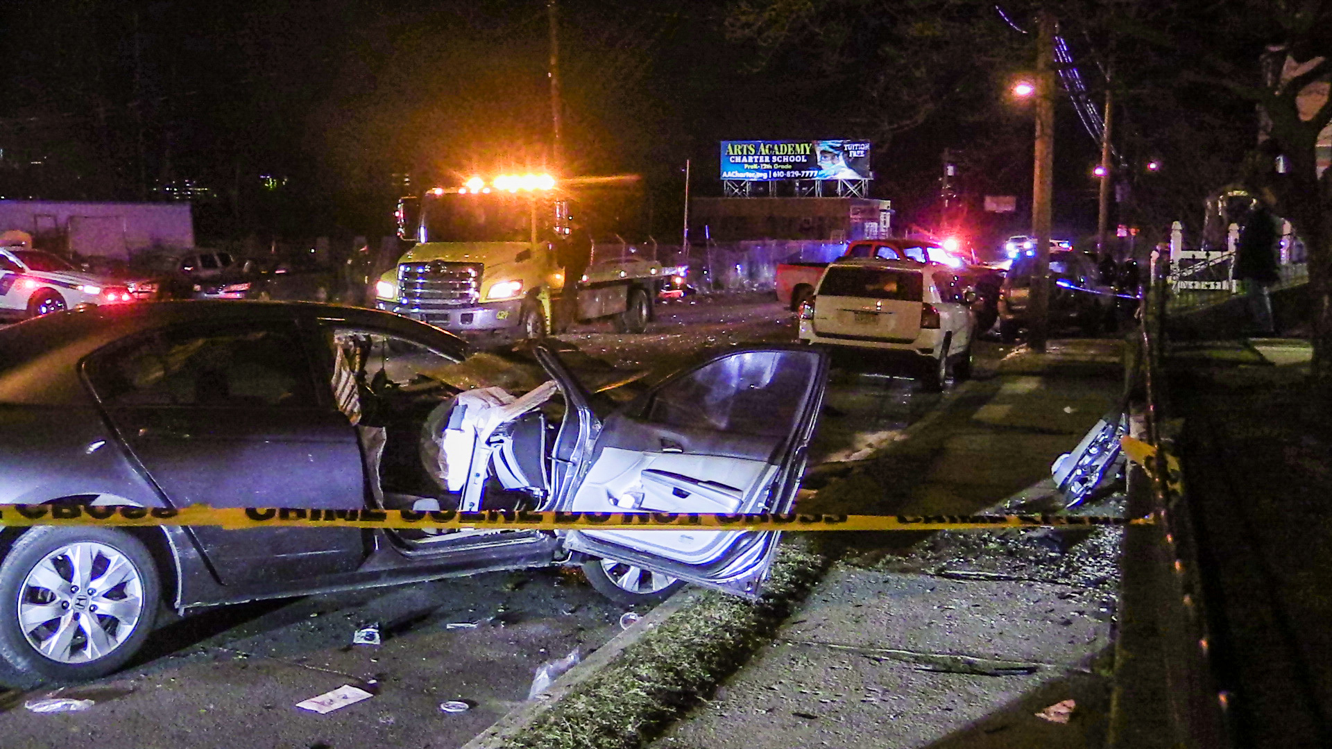 Driver hurt after striking parked cars in Allentown, cops say ...