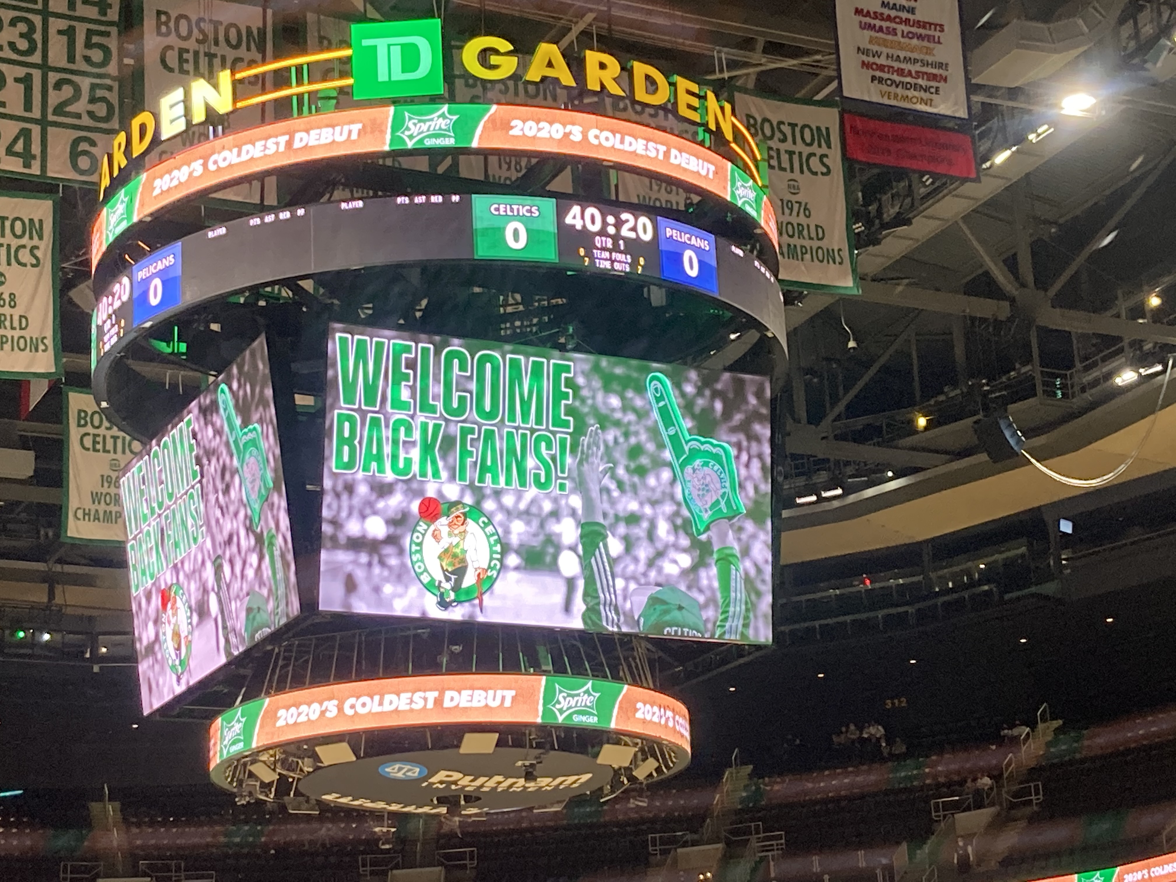 Celtics announce increased capacity at TD Garden for NBA Playoffs first