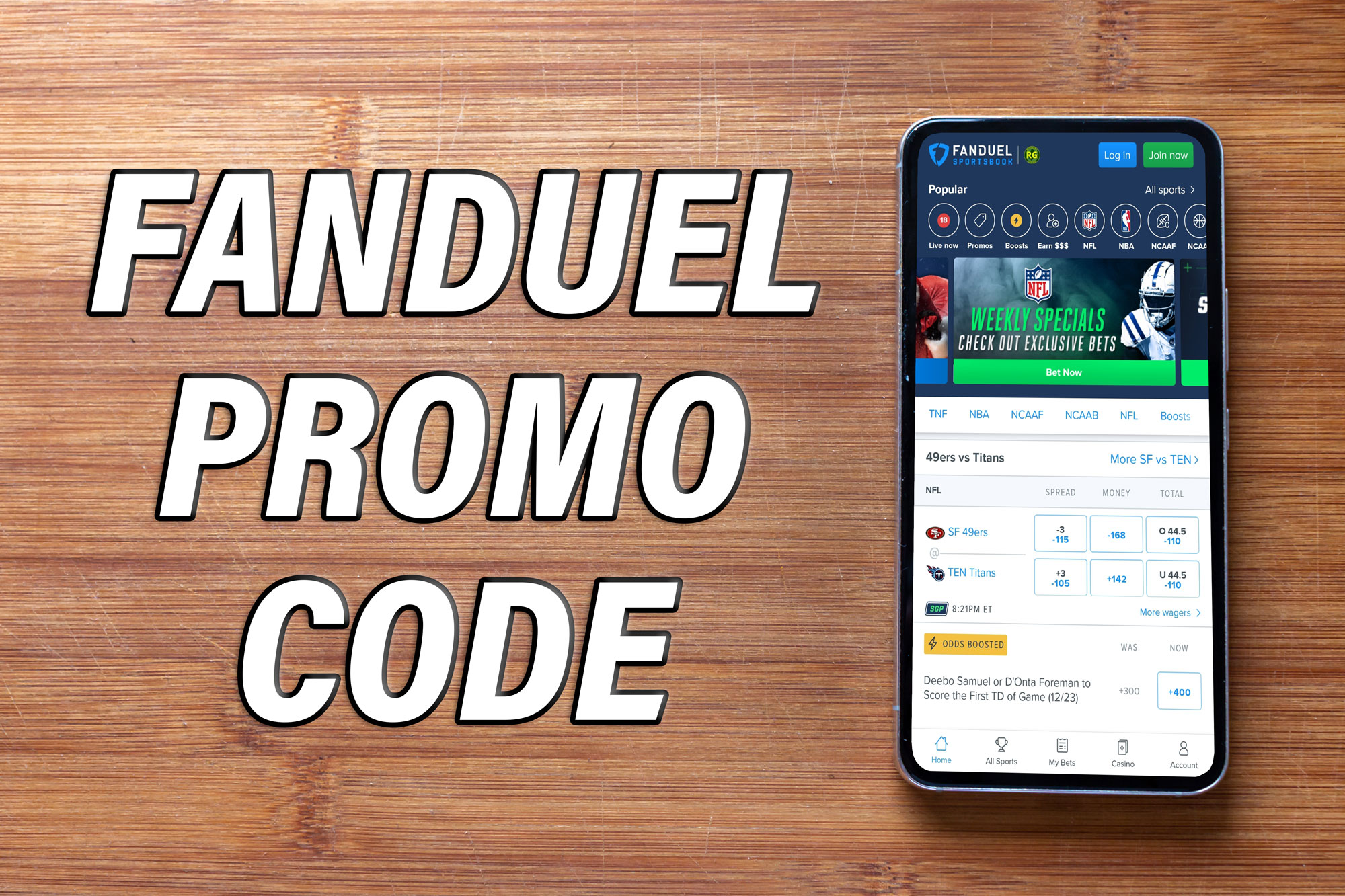 FanDuel promo code for MNF: Get $1,000 no sweat first bet for