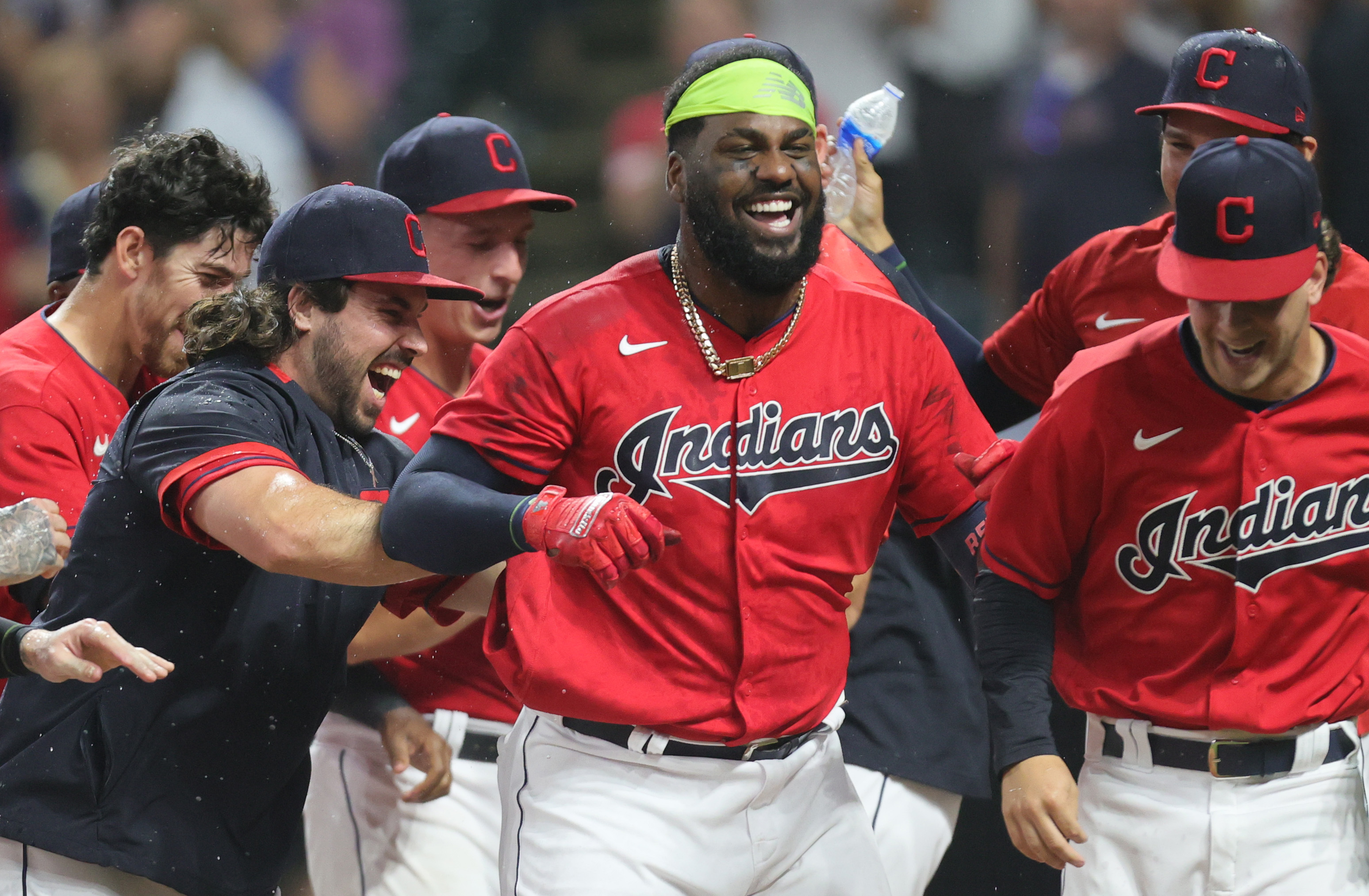 Cleveland's Franmil Reyes' hunt to hit Progressive Field scoreboard