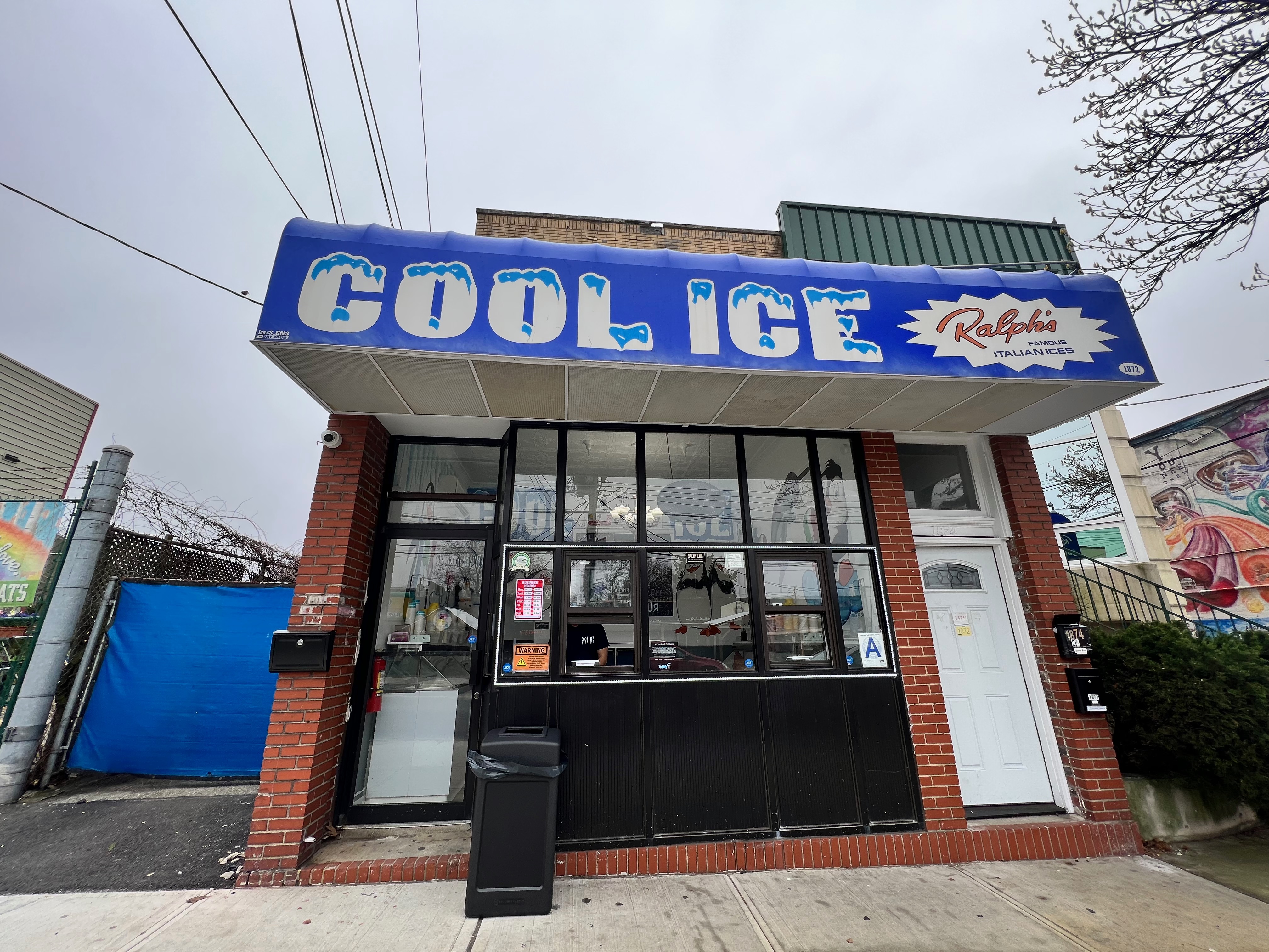 Scooping Ralph's ice at a place in Castleton Corners called Cool Ice