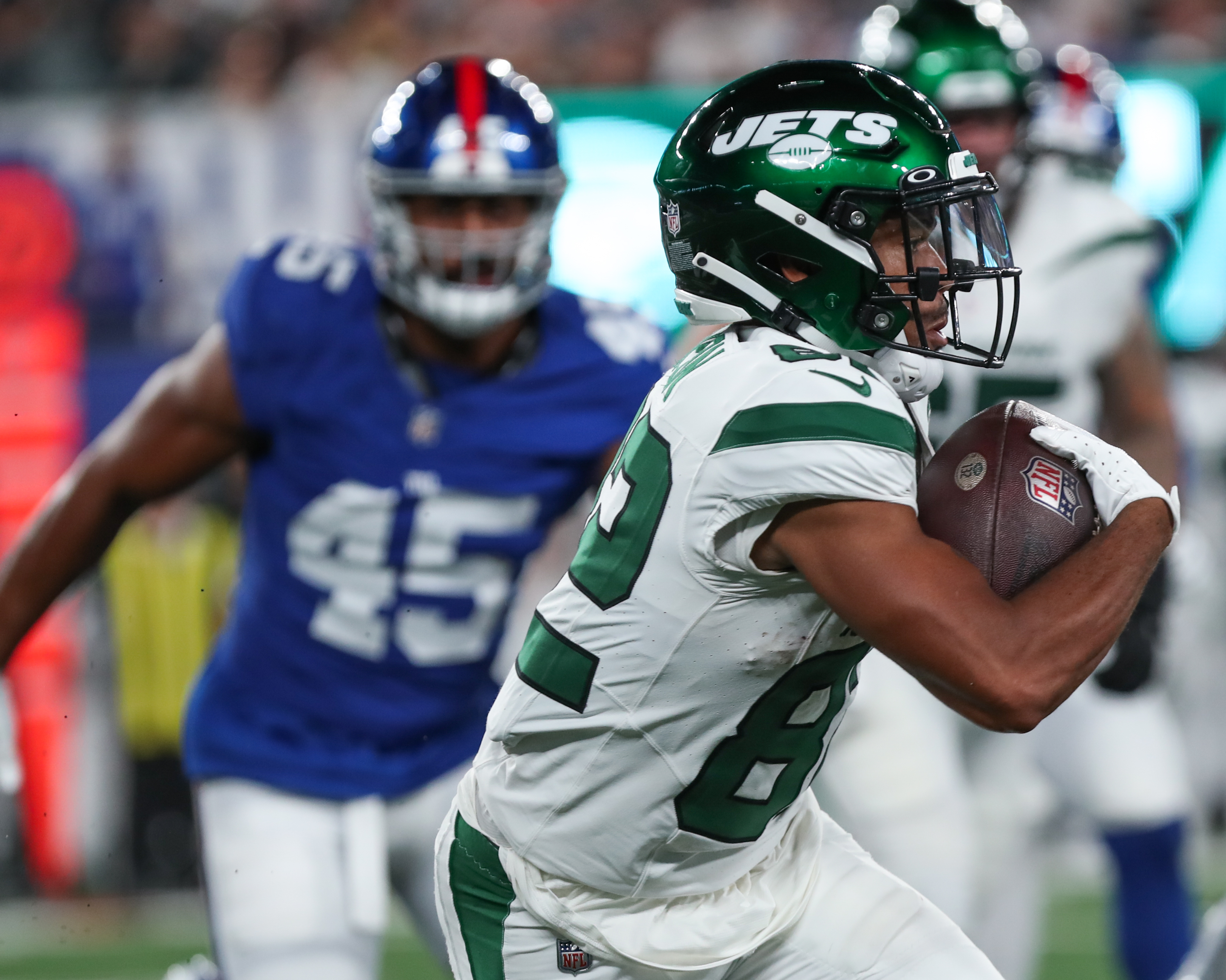 New York Jets safety Marquis Waters (35) in action against the