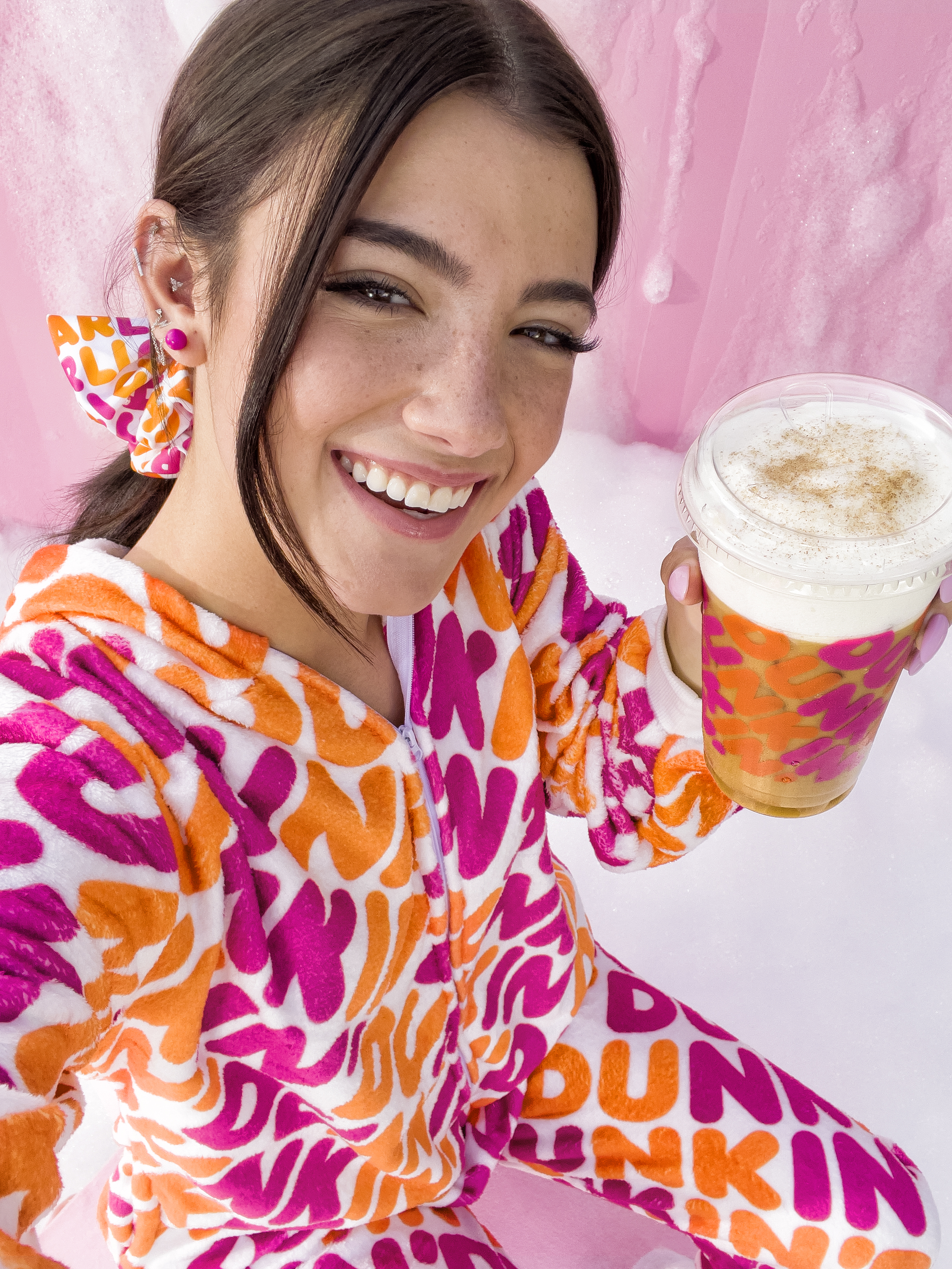 Dunkin' onesie, tumbler and other items part of new Charli D