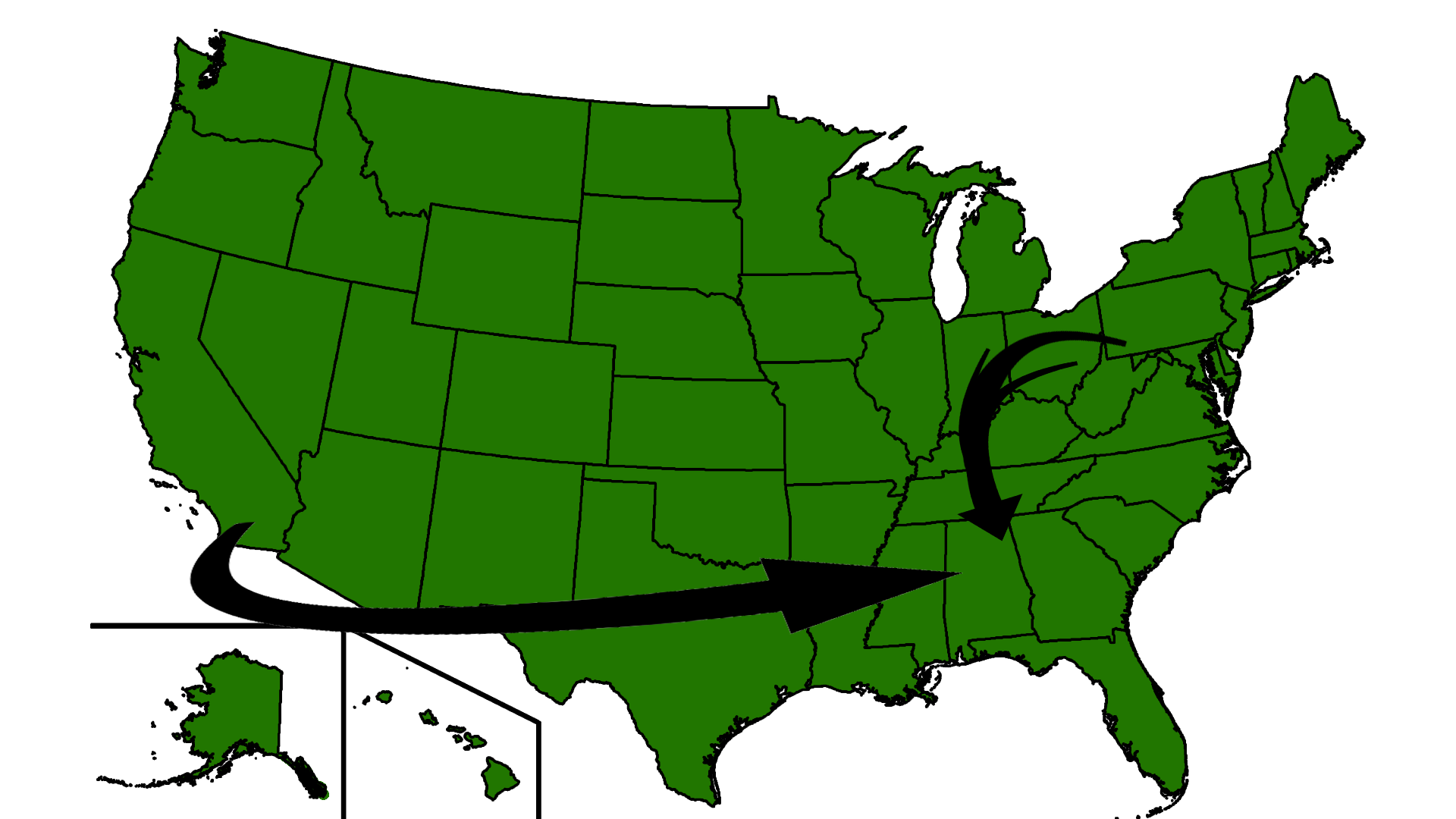 Thousands moved to Alabama from California and the Rust Belt in